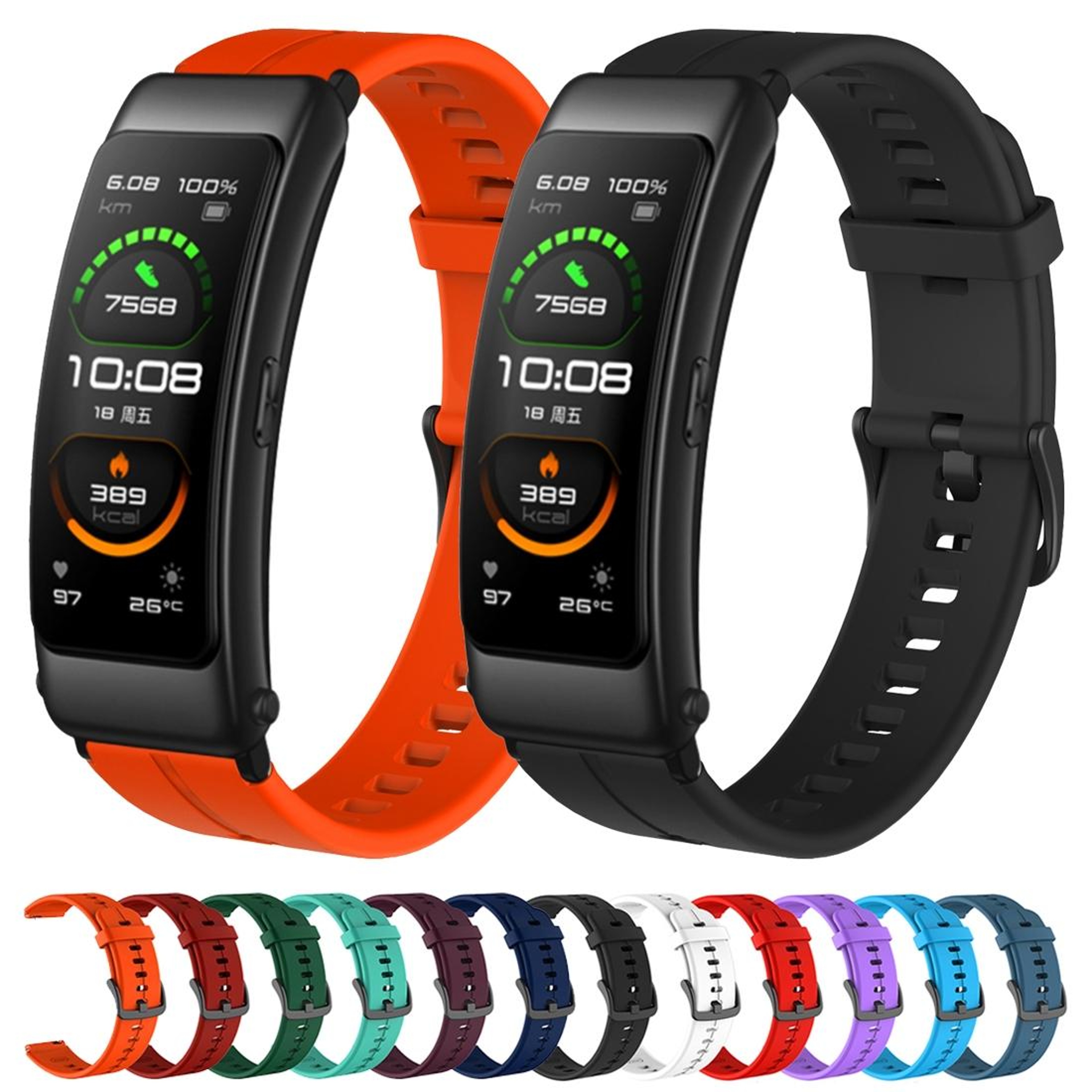 Huawei TalkBand B6 Silicone Watch Band Soft Breathable Replacement Strap 7