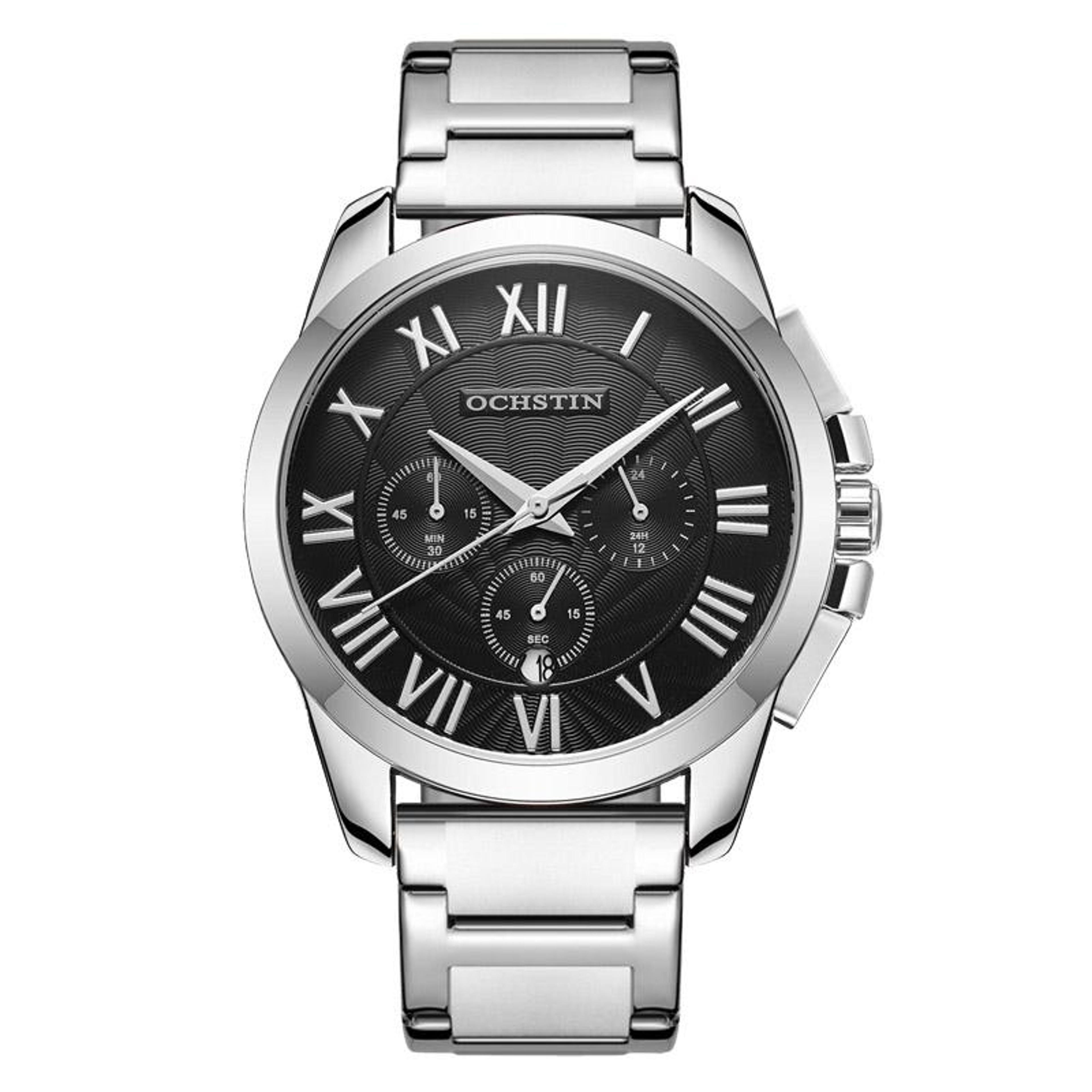 OCHSTIN 7242 Mens Waterproof Quartz Stainless Steel Watch 9