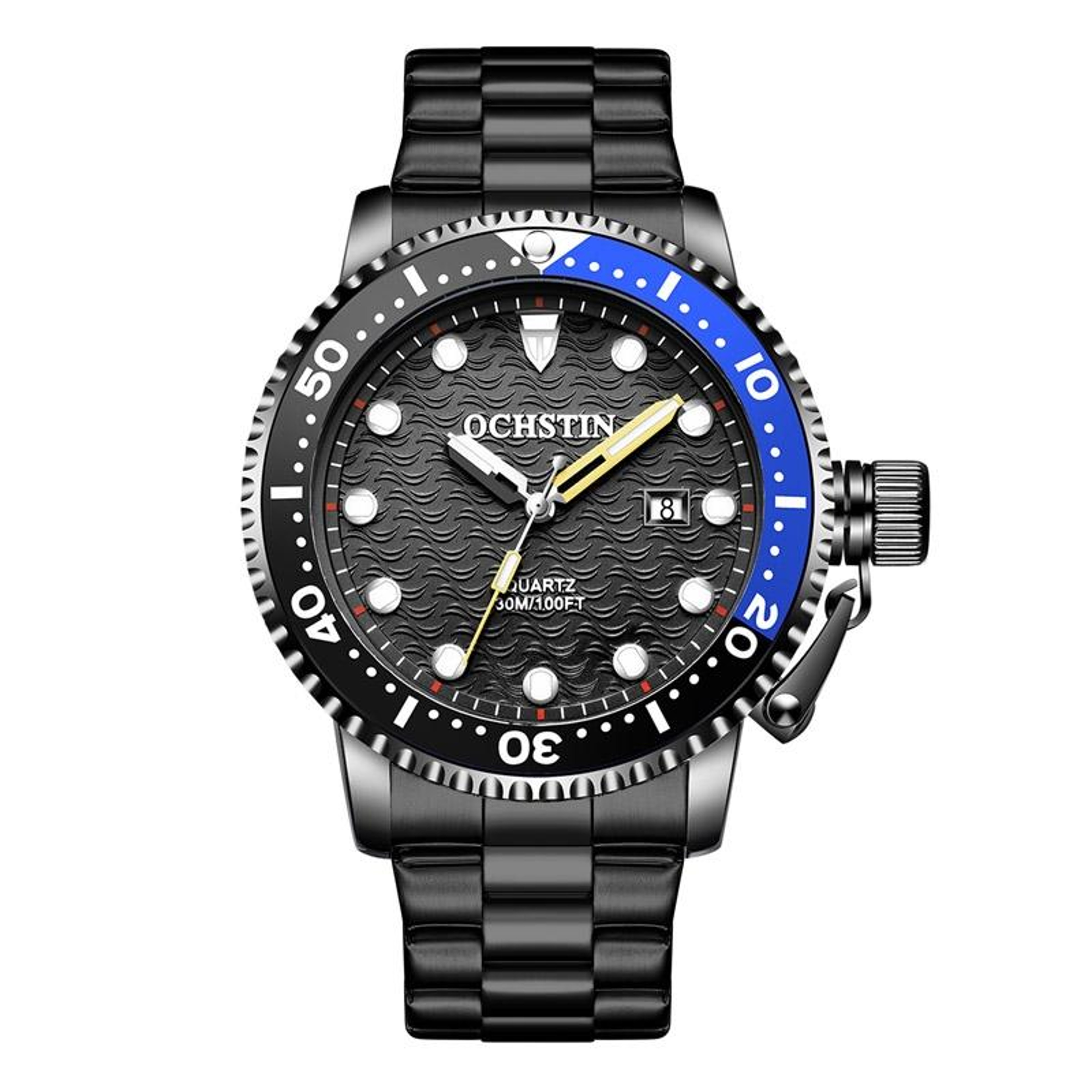 OCHSTIN Men Waterproof Quartz Watch Stainless Steel 1