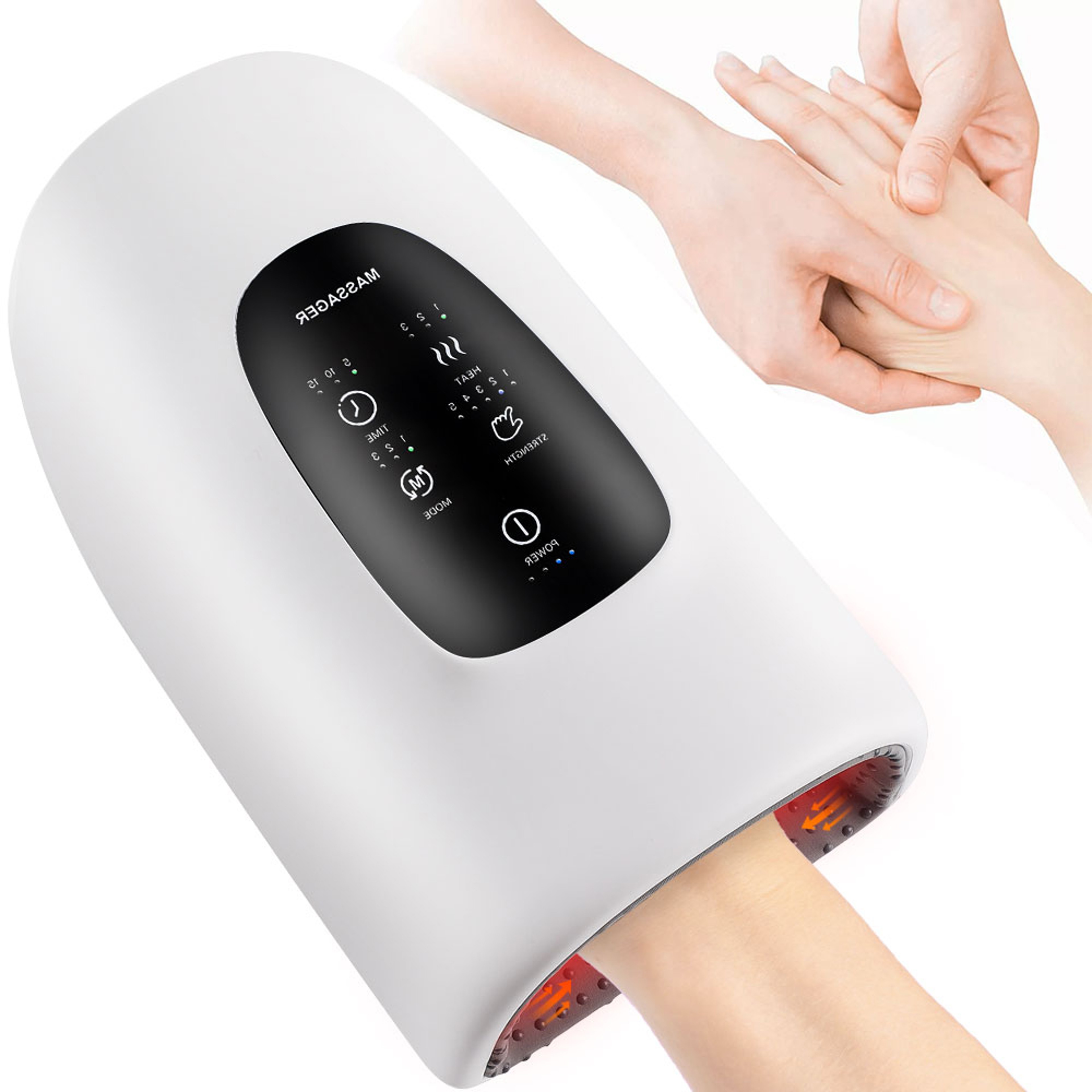Electric Hand Massager Airbag Hot Compress Massager Air Compression Vibration Massage For Finger Pa 6