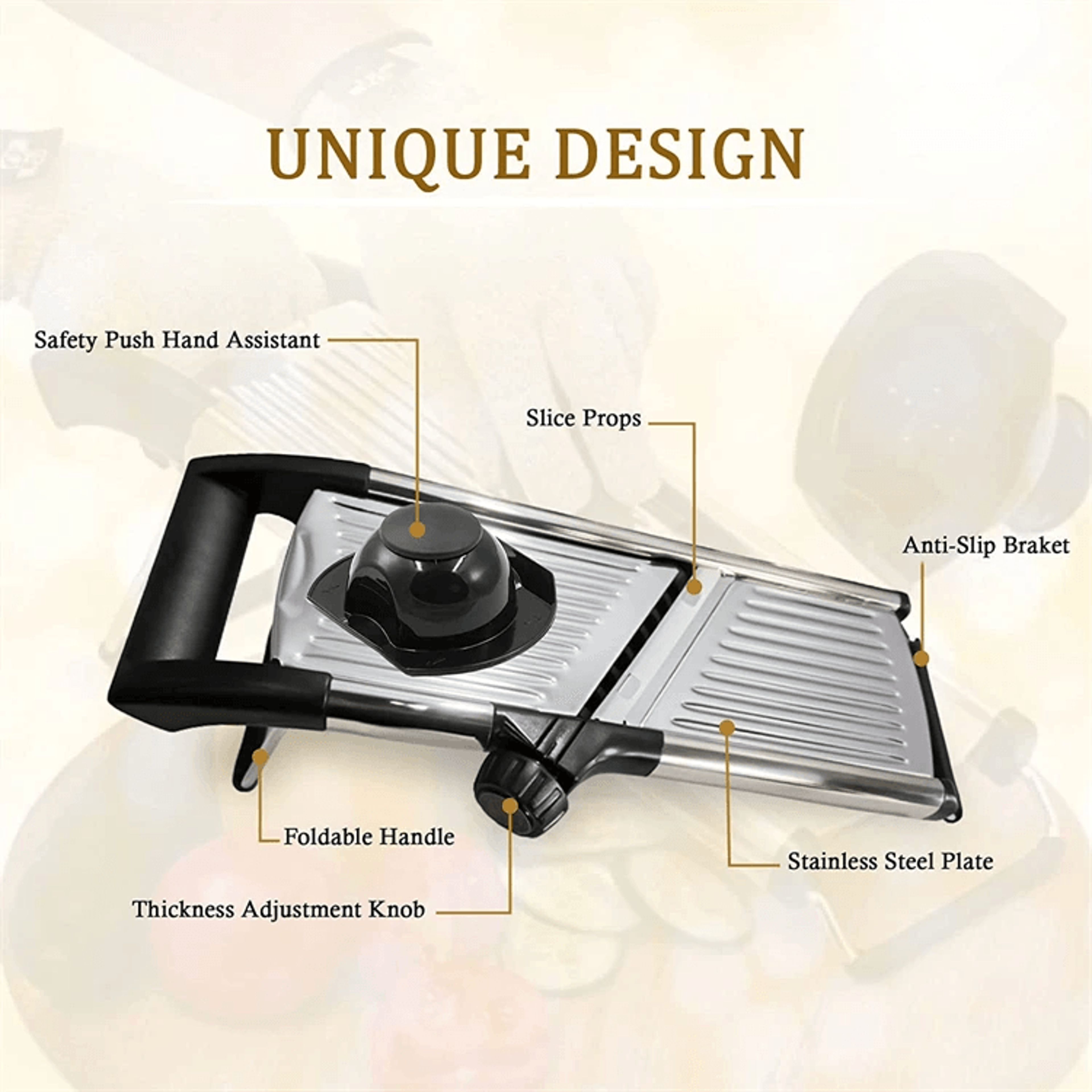 Adjustable Mandoline Stainless Steel Vegetable Slicer Chopper Cutter For Potato Tomato Onion Carrot 2