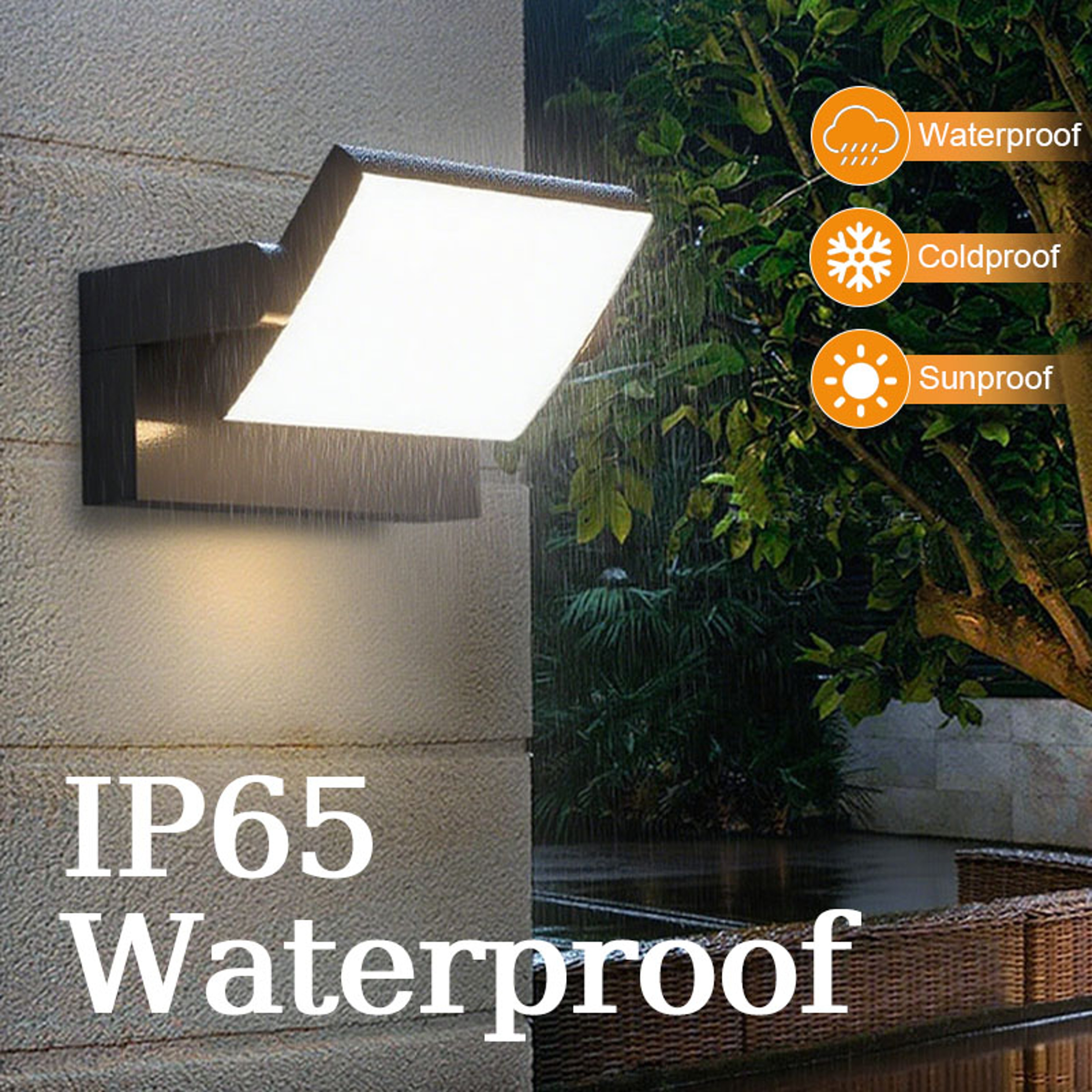 LED Outdoor Wall Light, Waterproof Motion Sensor Wall Lamp for Home Balcony – view 2