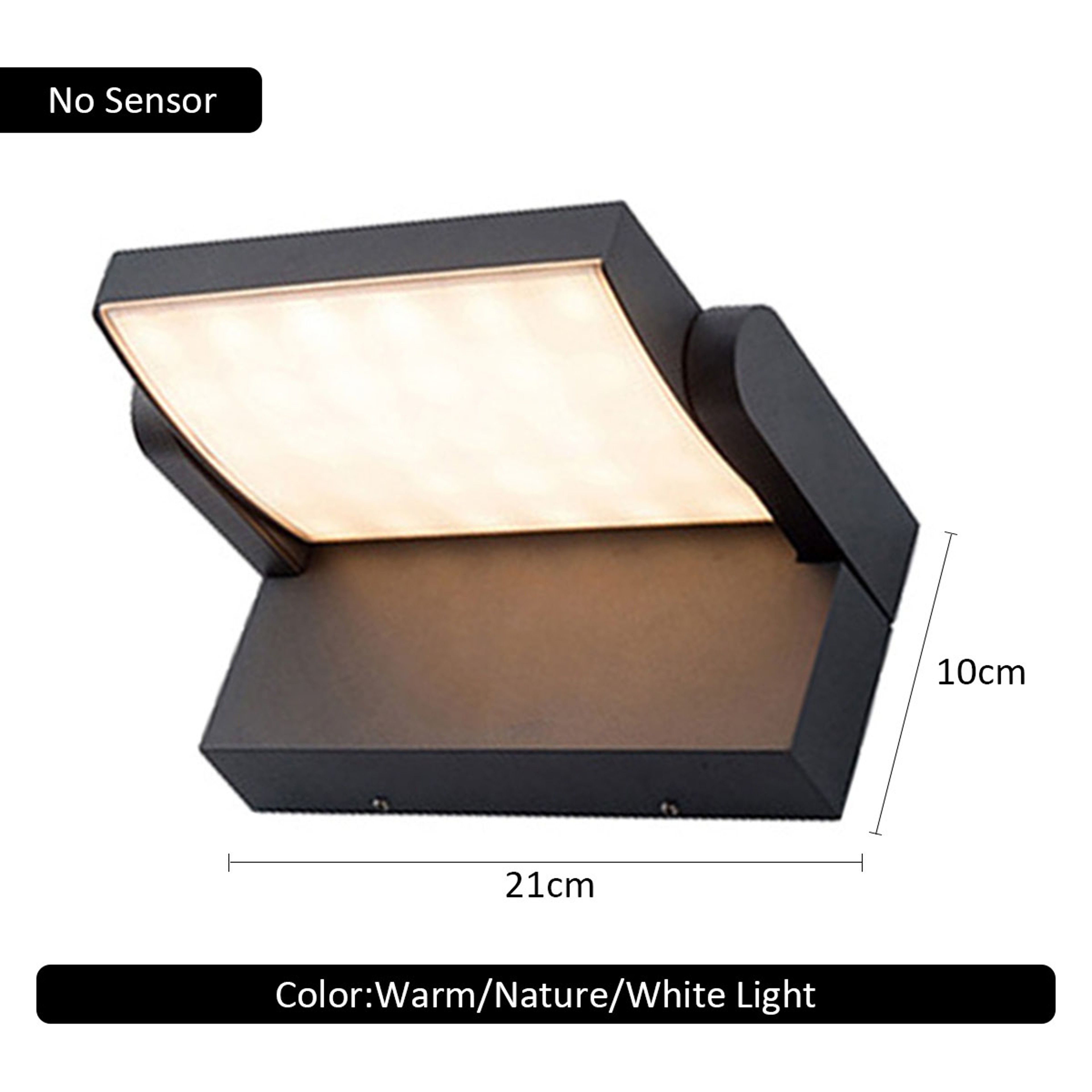 LED Outdoor Wall Light, Waterproof Motion Sensor Wall Lamp for Home Balcony – view 7