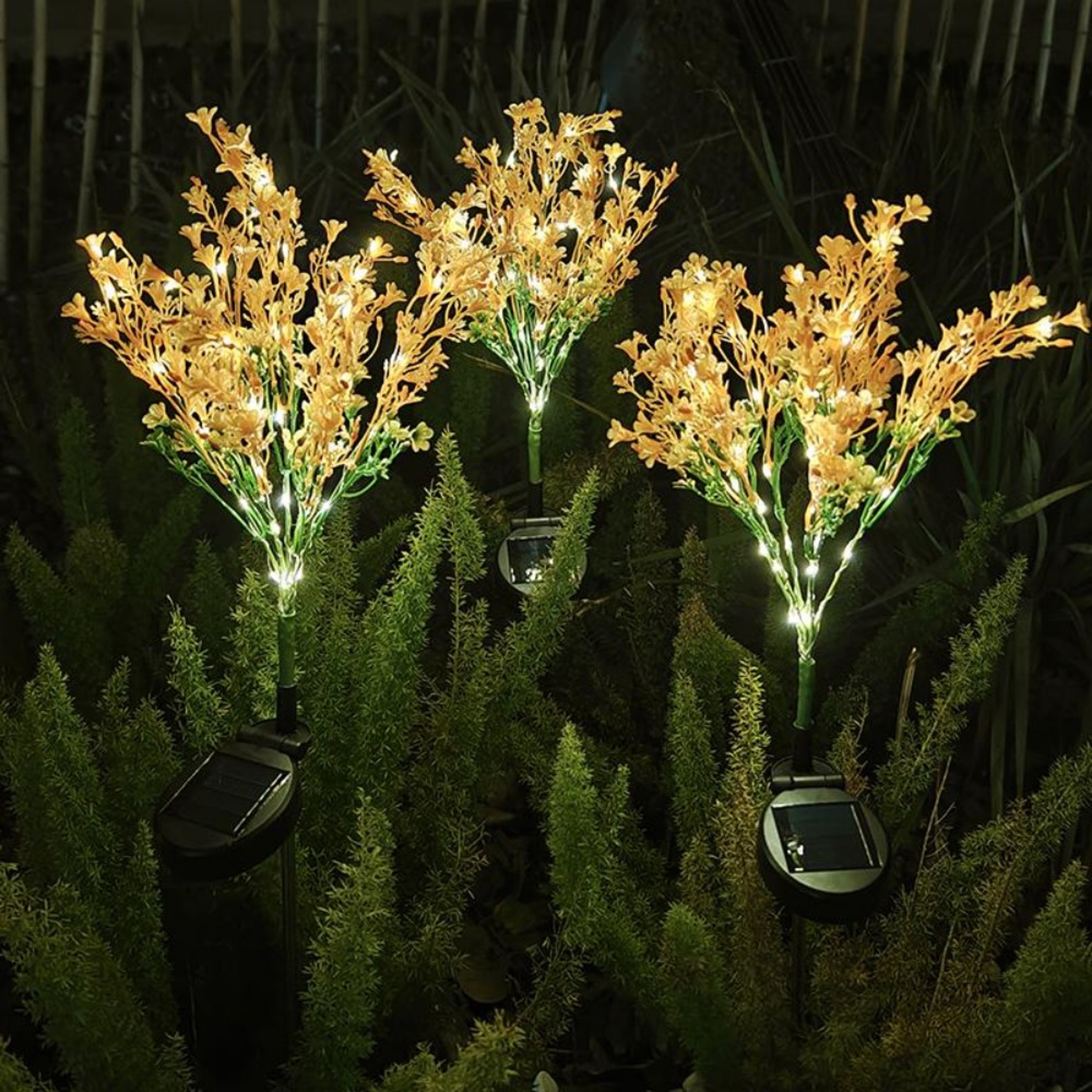 Solar Rapeseed Flower Ground Plug-In Light, Ideal for Garden, Courtyard, Path, Party, Lawn Decoration – view 4