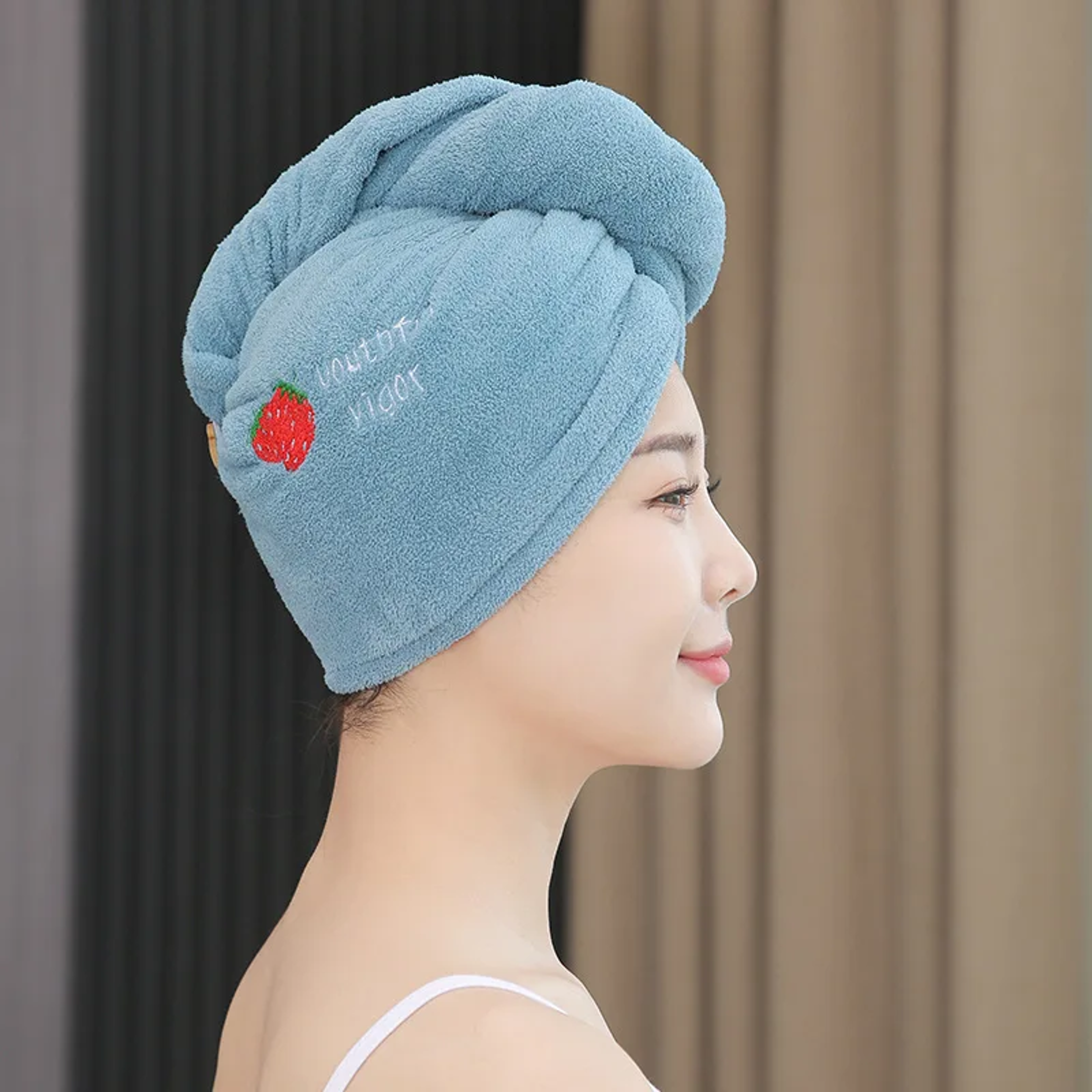 Quick Dry Hair Towel Microfiber Towels For Hair Beach Shower Cap For Girls 0