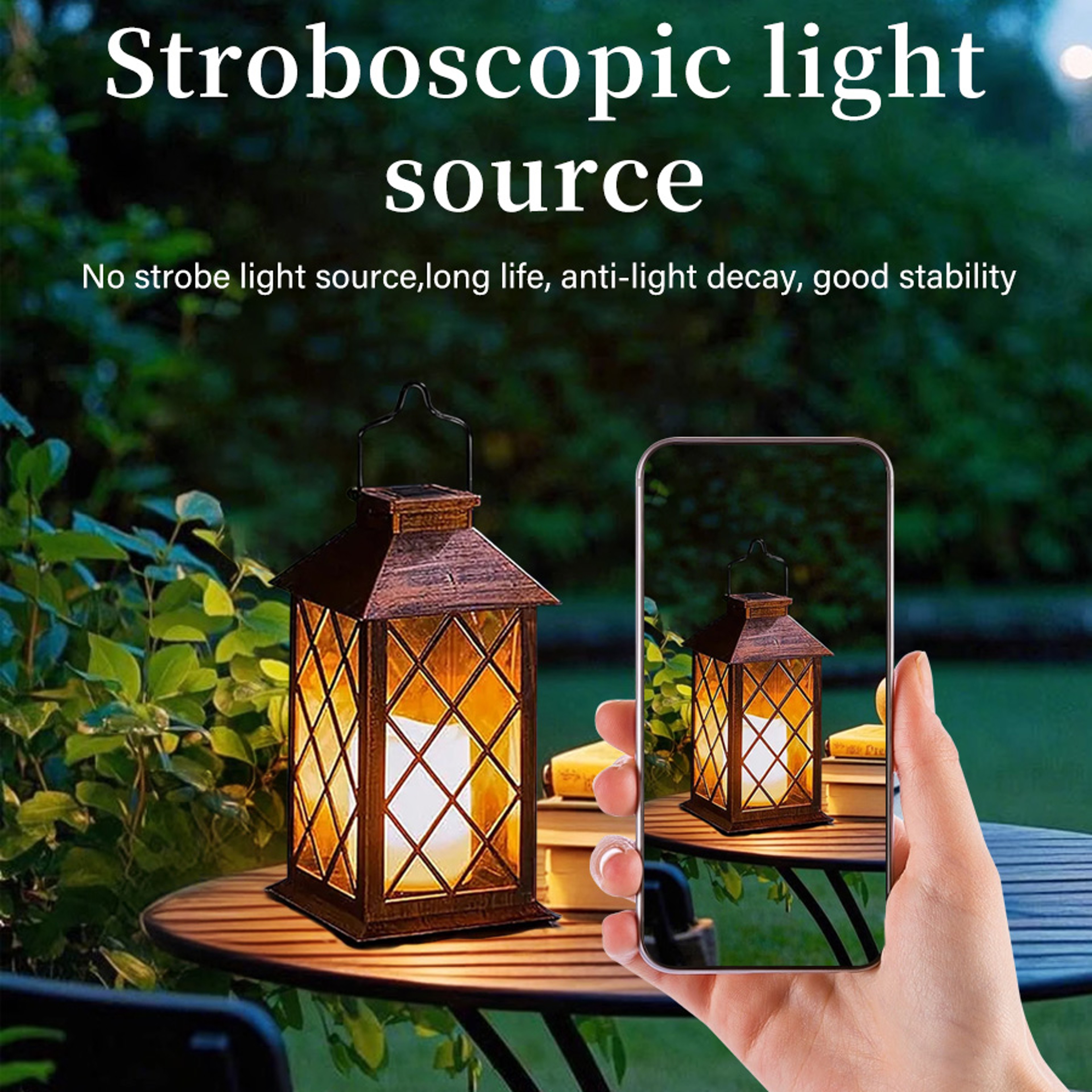 Hanging Atmosphere Solar Lights, Waterproof Solar Lantern for Lawn Landscape, Garden Yard Floor Decor – view 4