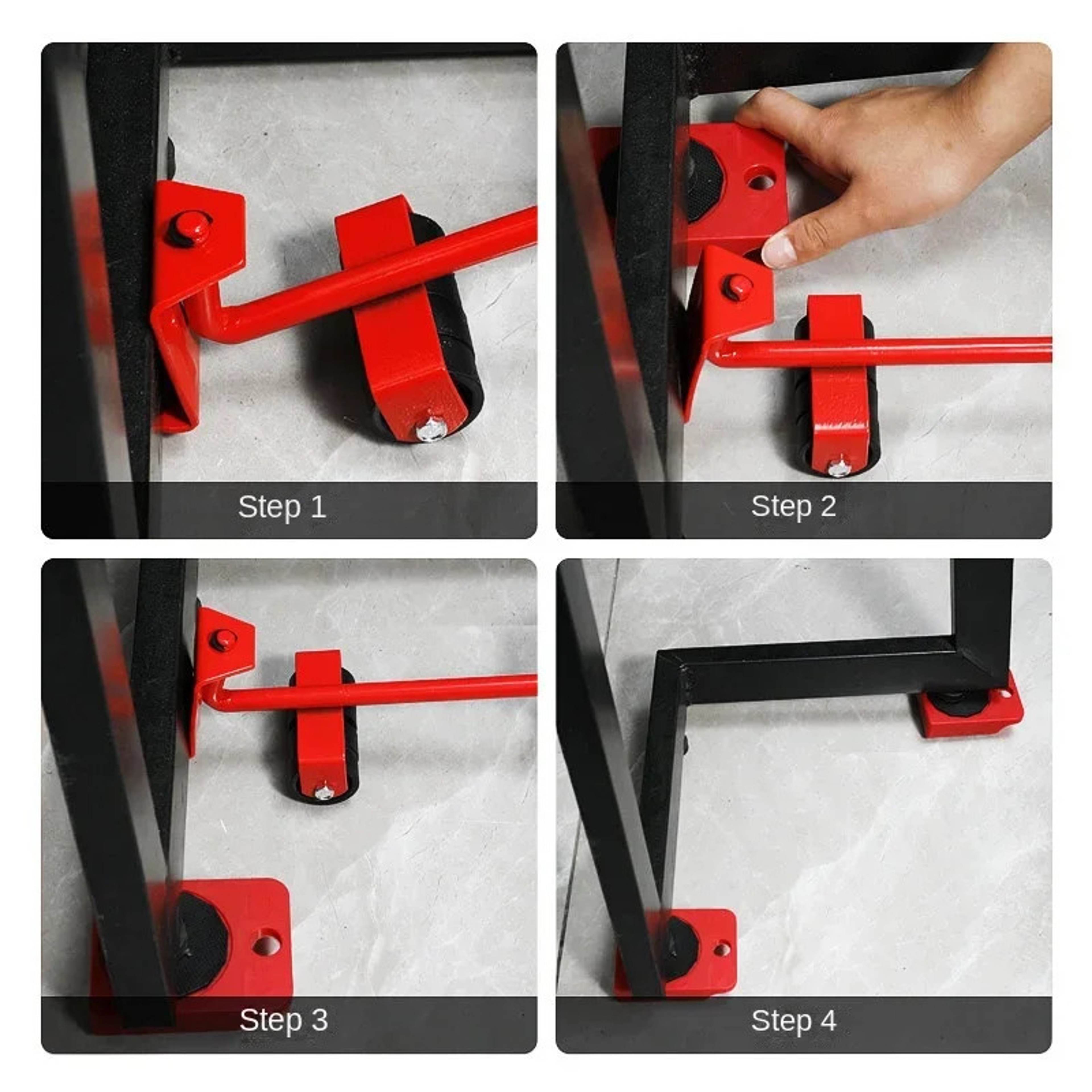 Multipurpose Roller Sliders For Effortless Lifting And Moving Heavy Duty Furniture Mover Set Hardwo 3