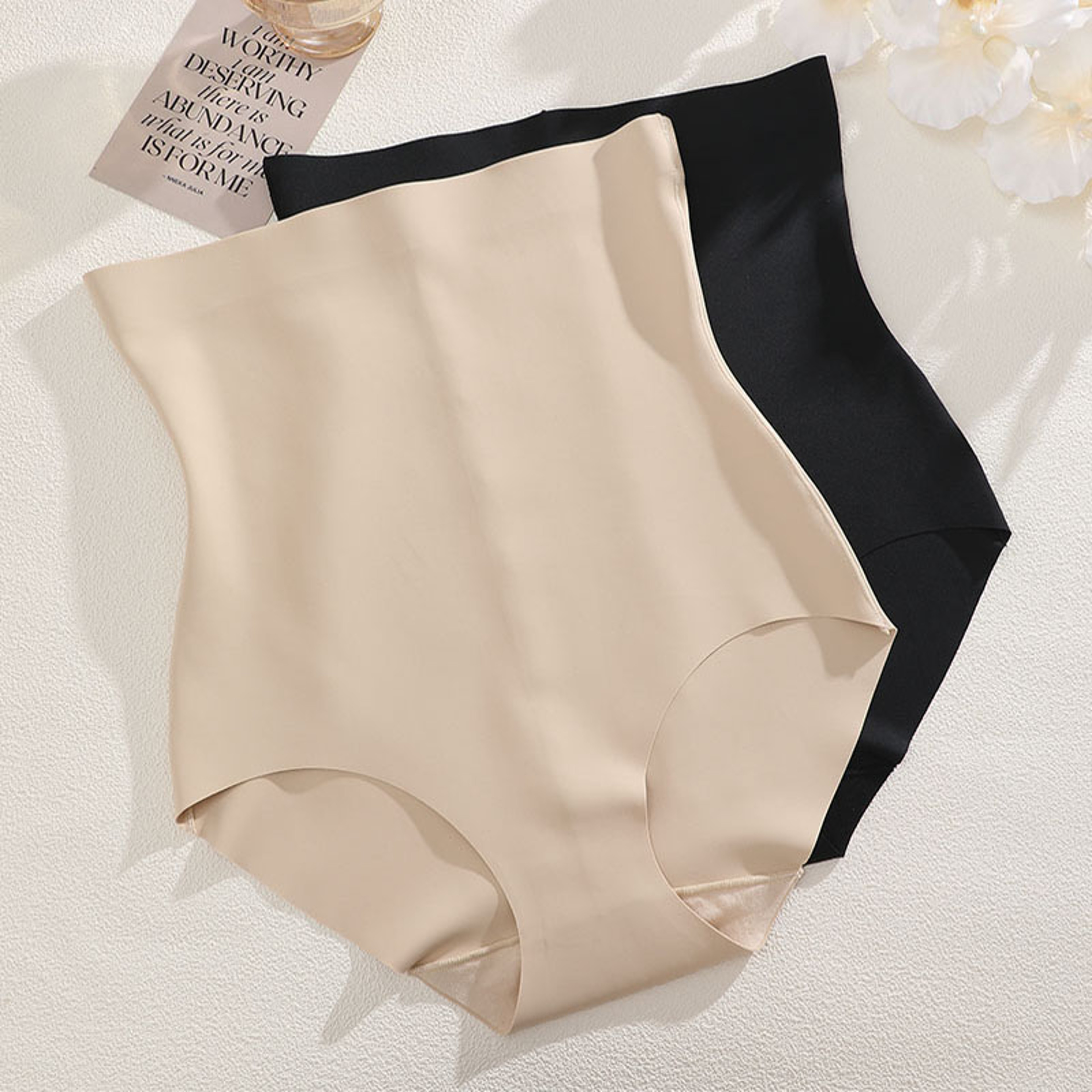 Seamless Thin Strong Postpartum Tight Belly Shape Pants New High Waist Ice Silk Underwear For Women 0