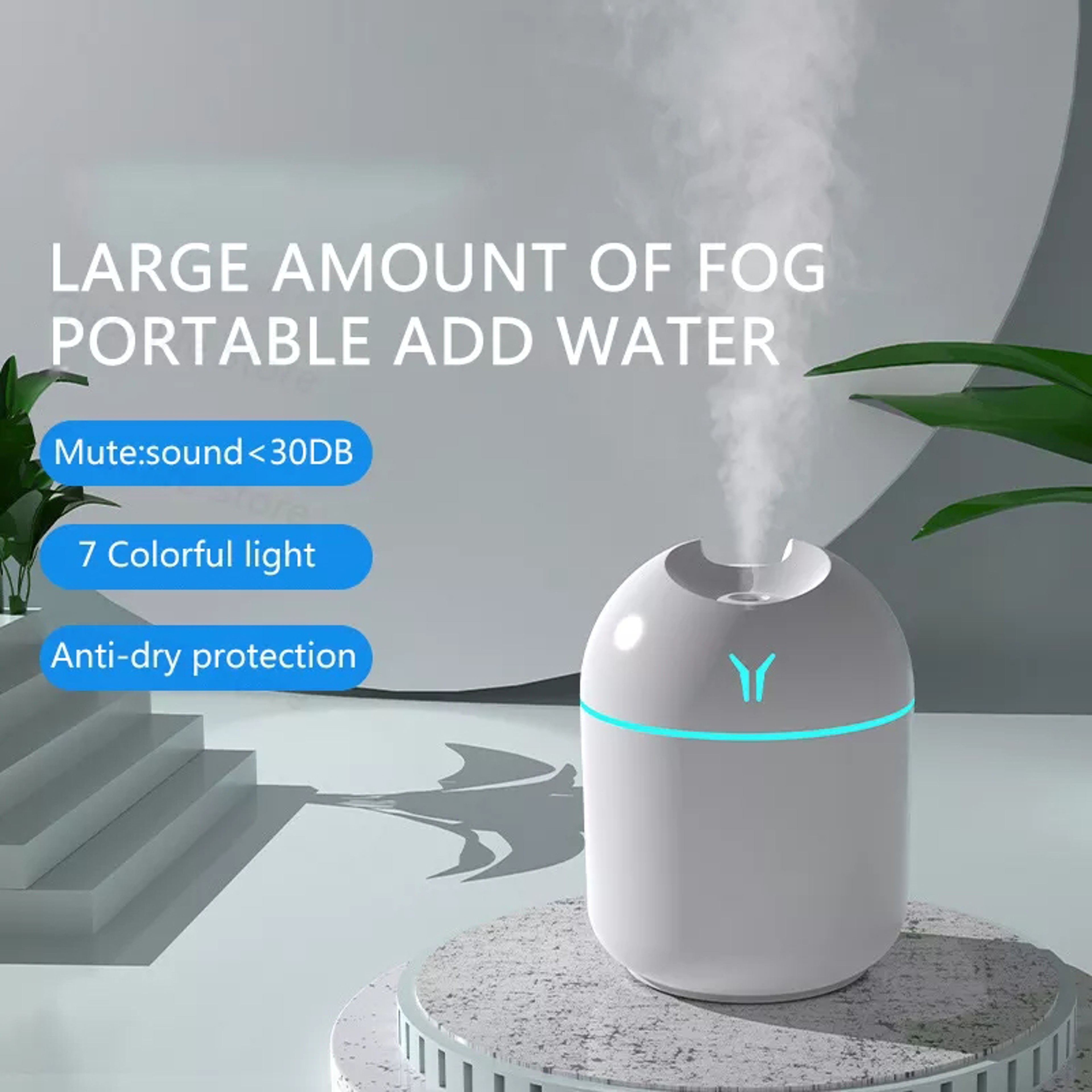 USB Essential Oil Atomizer, Mini Aroma Oil Diffuser, Electric Air Humidifier With LED Night Lamp For Home Car – view 2