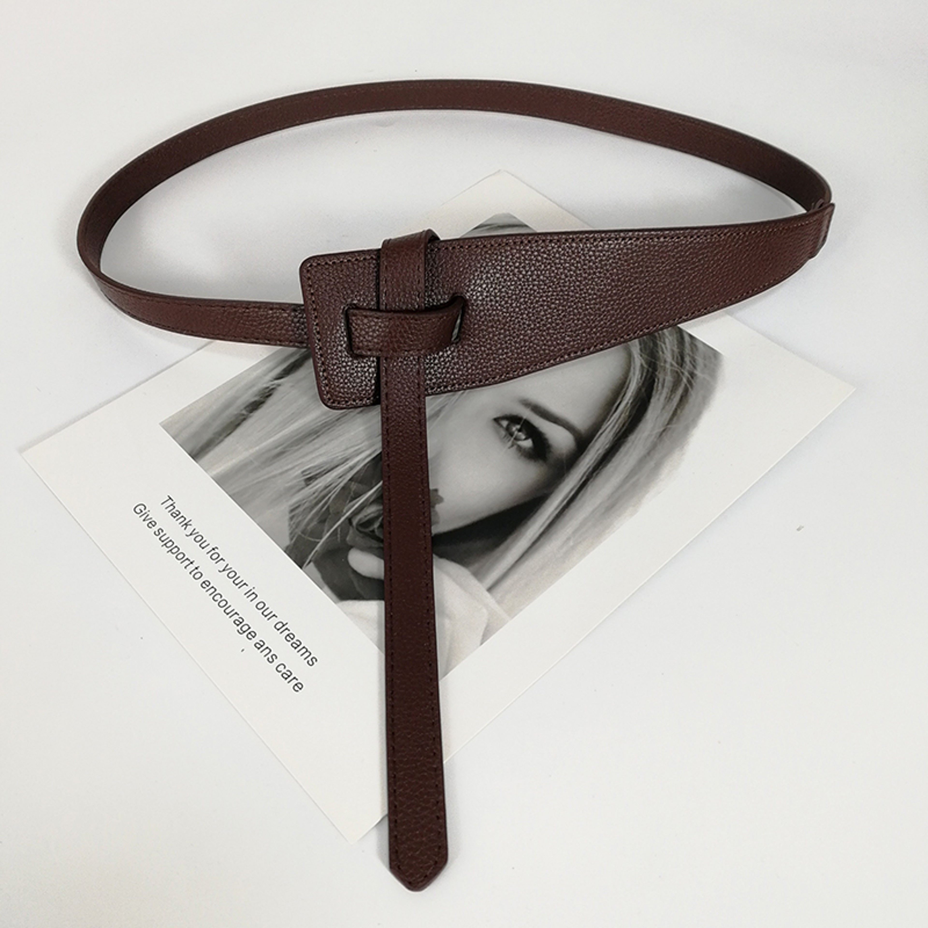 Knot Soft Pu Leather, Designer Belts For Women High Quality, Female Waist Wide Coat Corset Belt – view 2