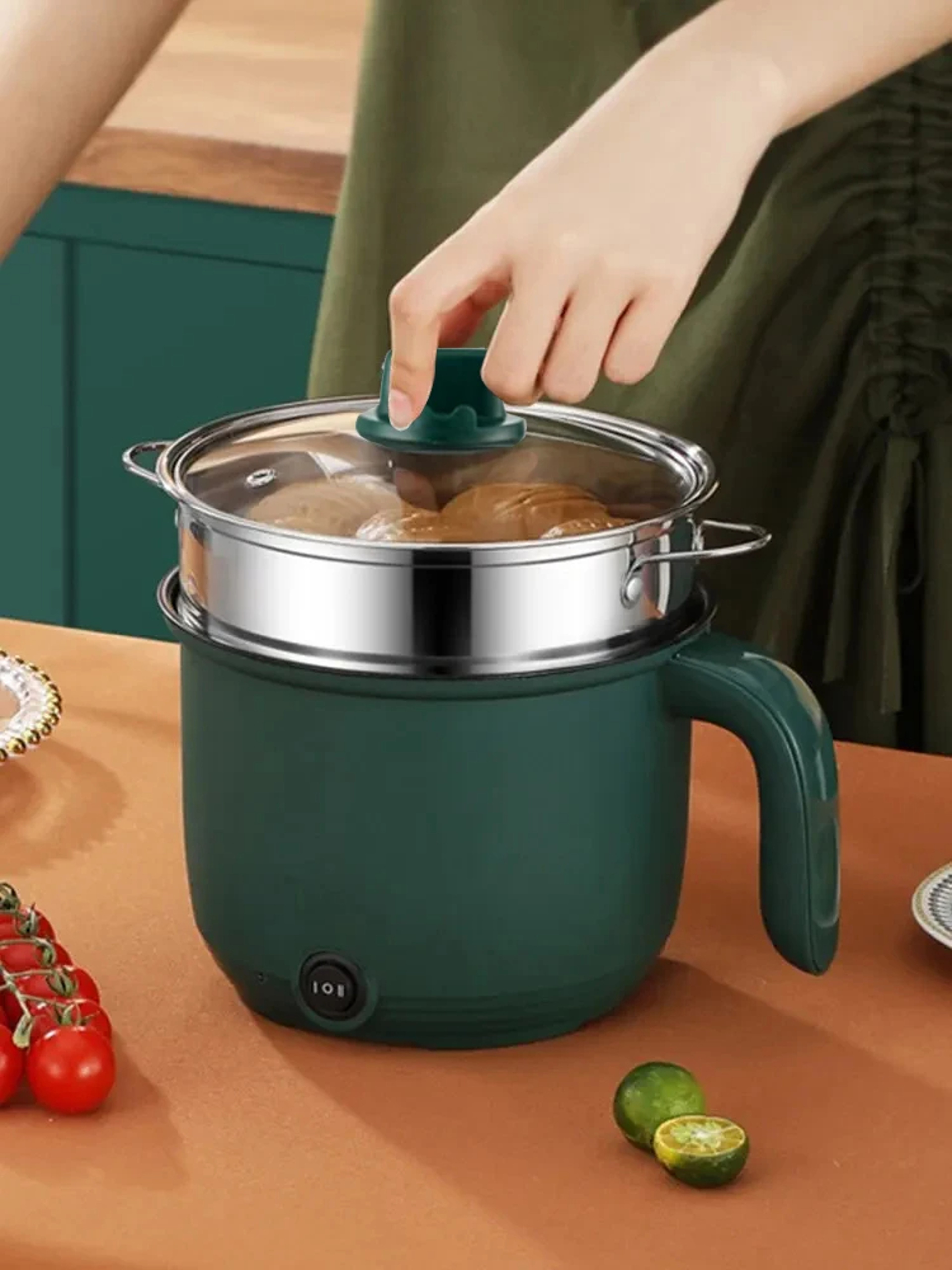 Multifunctional Electric Rice Cooker Non Stick Mini Home Cooking Pot Single Double HotPot Steamer 0