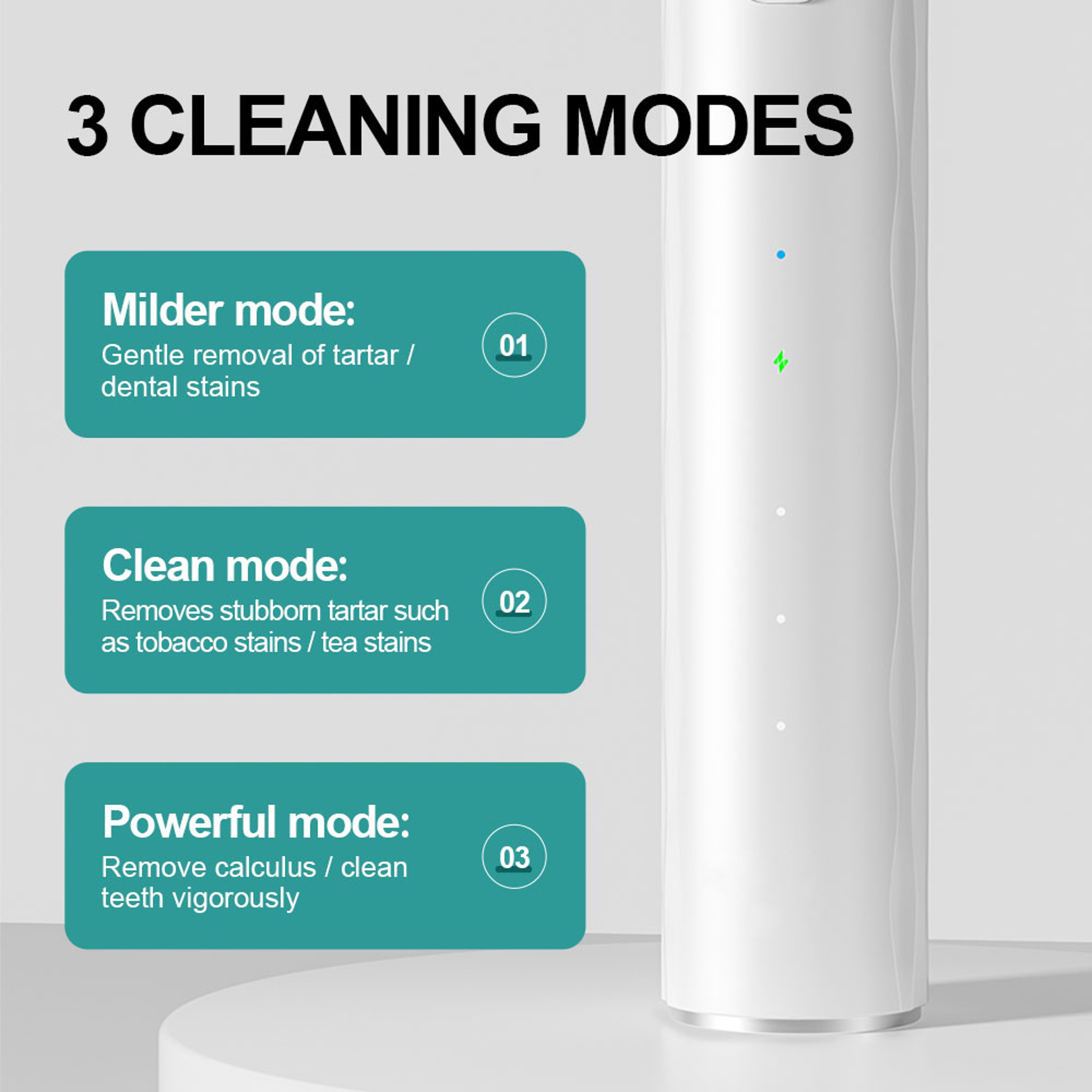 Ultrasonic Electric Dental Scaler, LED Tooth Clean Stone, Tartar Stain Remover for Teeth Health Care – view 3