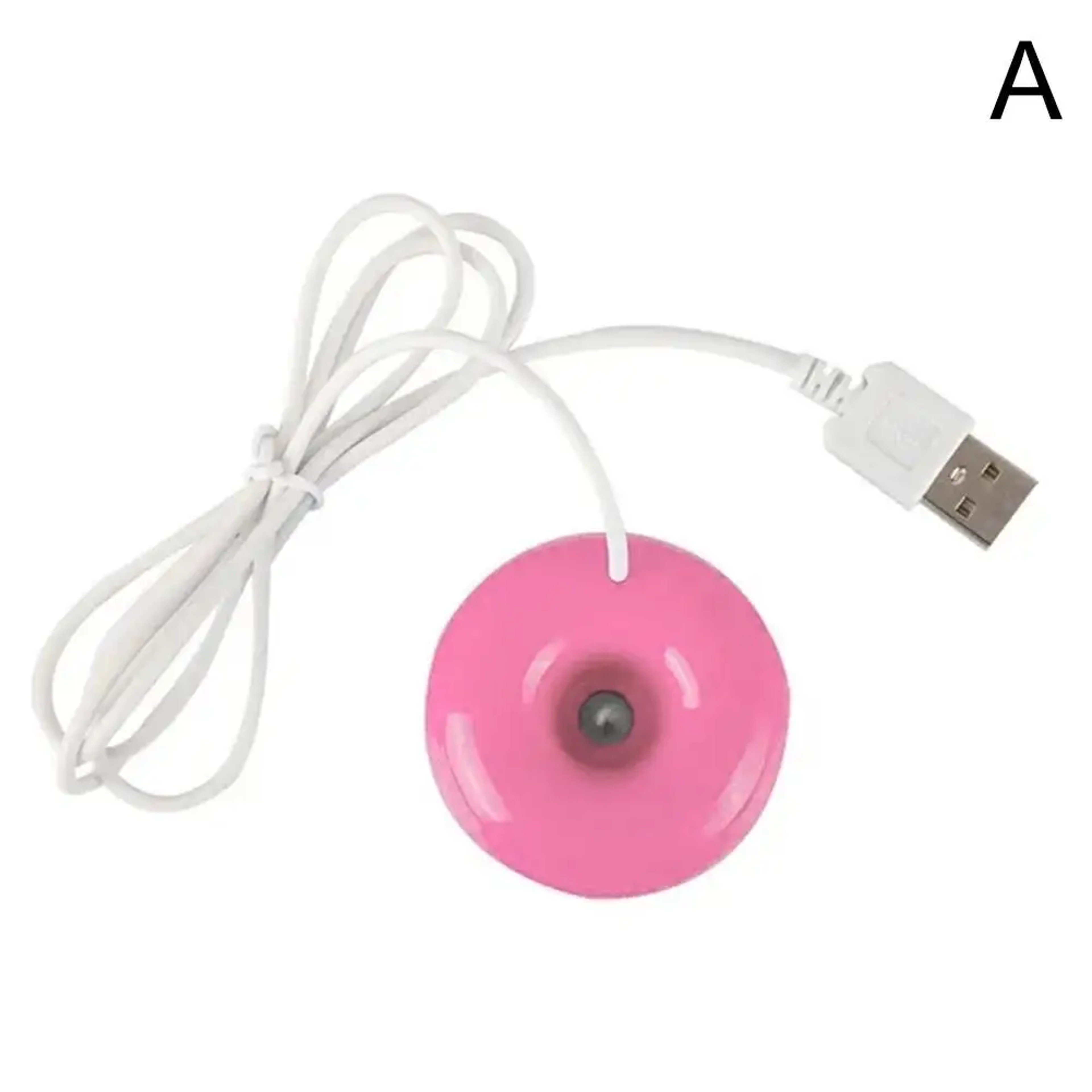 USB Round Household Air Purifier Mini Donut Negative Ion Humidifier For Home Office Desktop Steam D 6