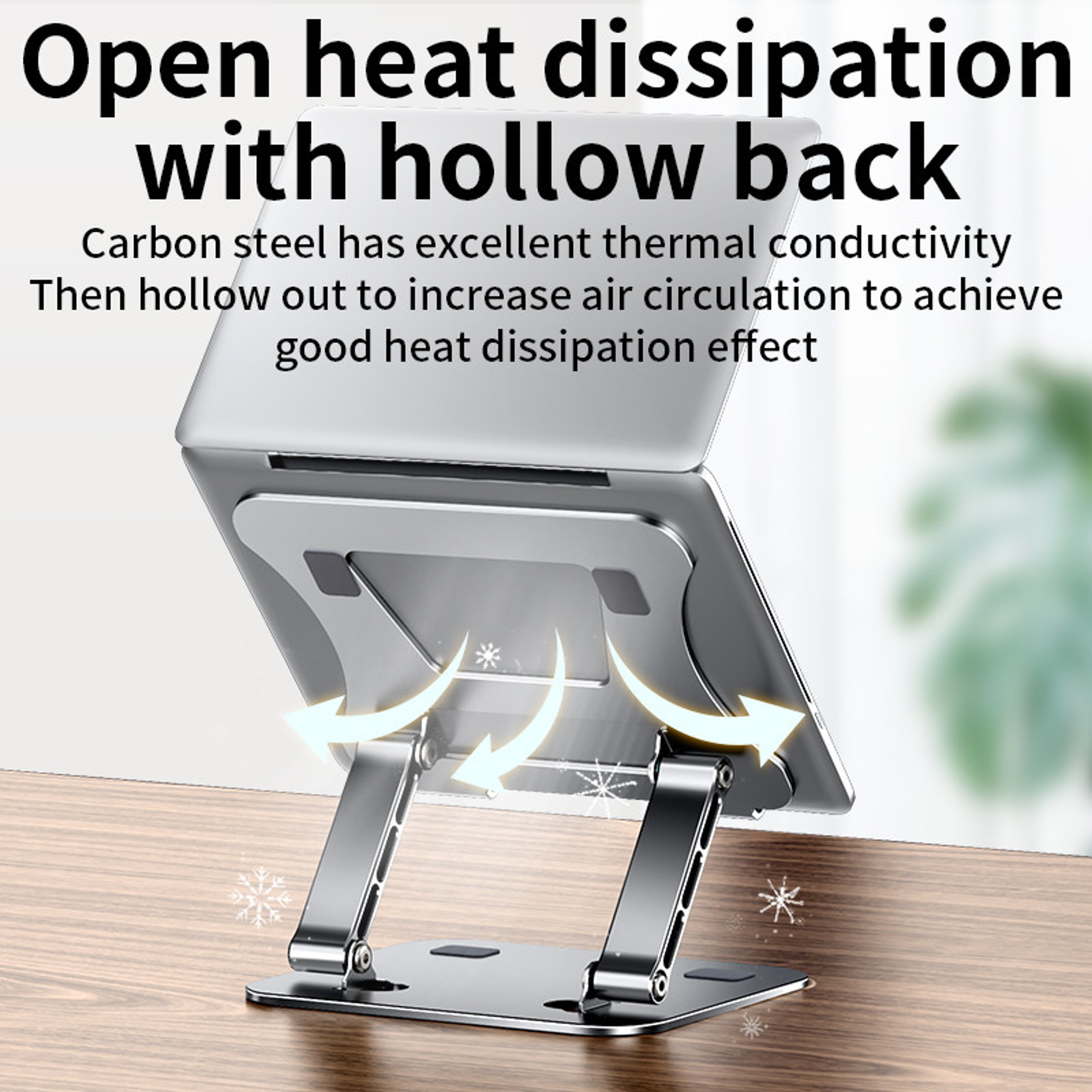 Portable Laptop Stand Adjustable Aluminum Alloy Cooling Bracket Tablet Stand For Laptops 2