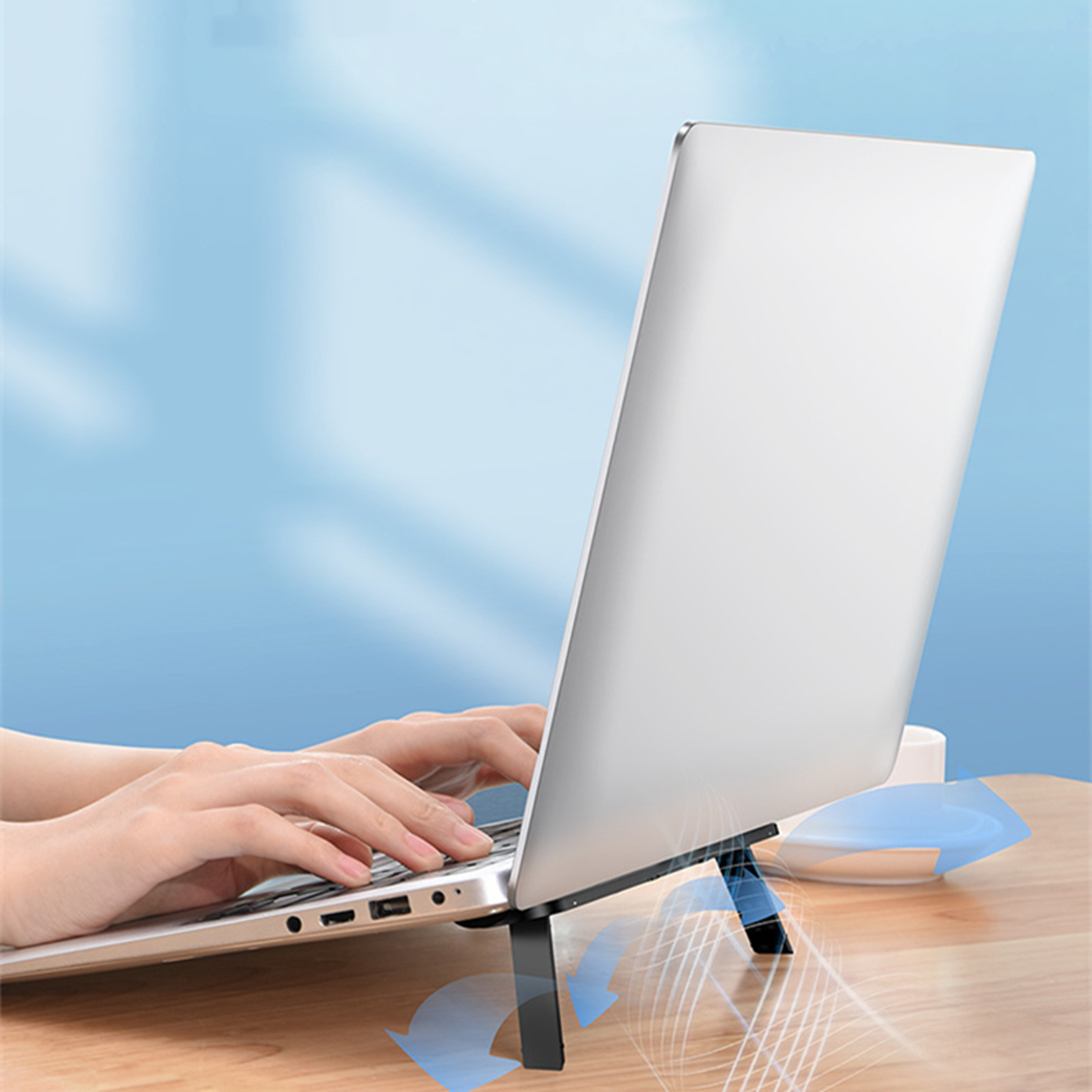 Invisible Laptop Bracket Stand Universal Riser Stand For Macbook Lenovo Samsung Cooling Pad 0