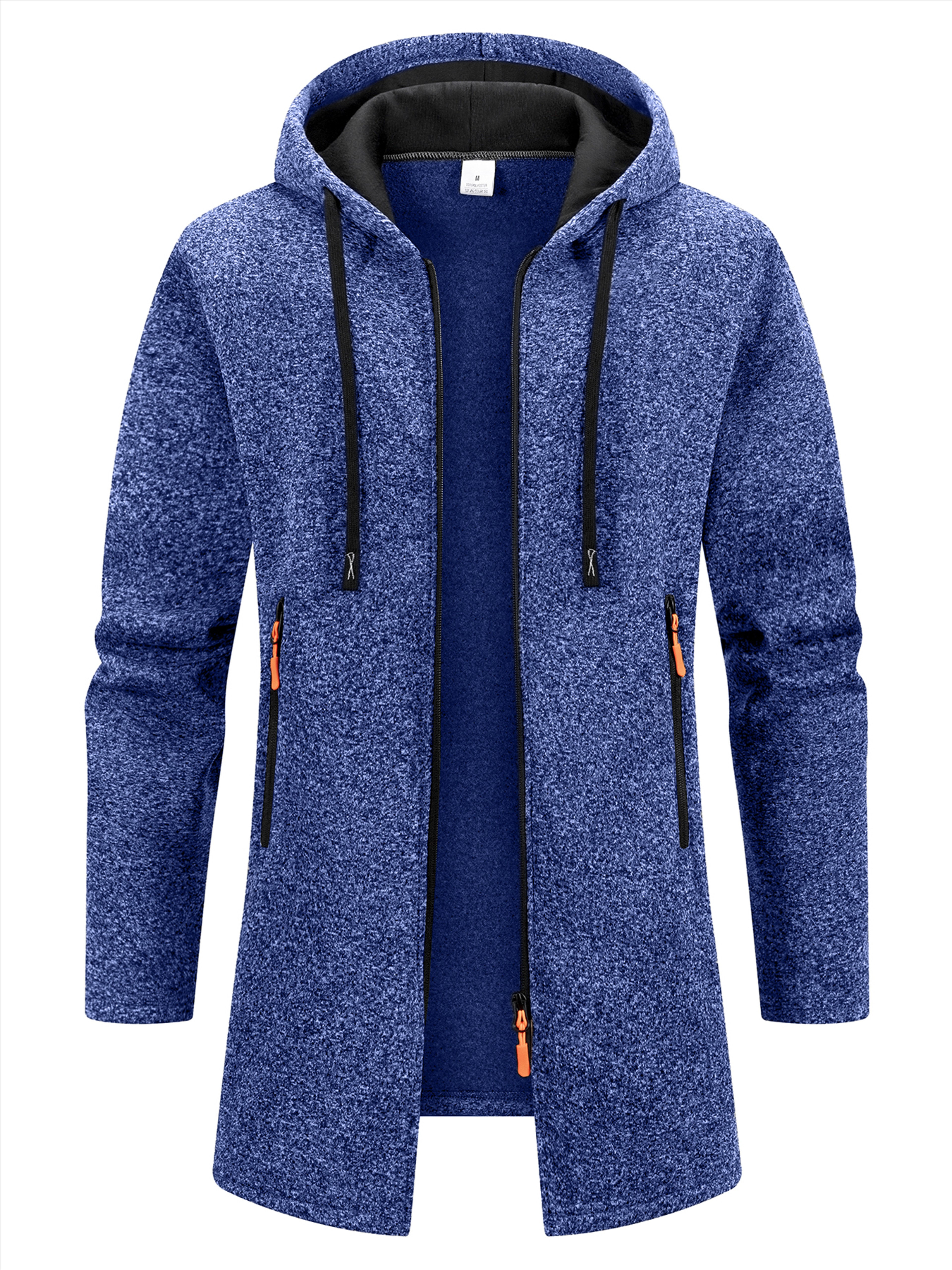Zipper Hooded Oversize Winter Warm Jacket New Streetwear Mens Long Sleeve Sweatshirts For Men 5