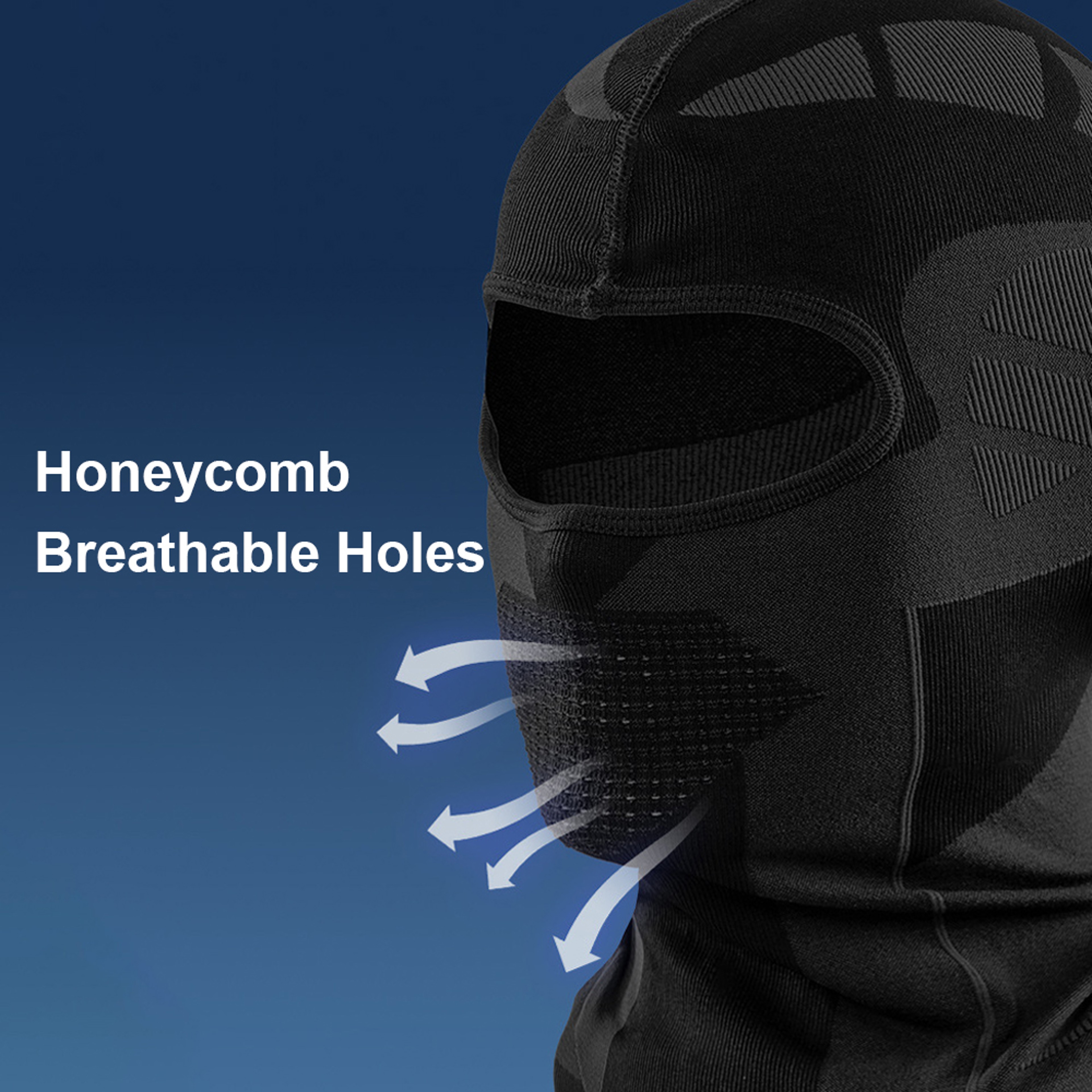 Unisex Winter Warm Balaclava Face Mask, Breathable Elastic for Skiing, Cycling, Running, Outdoor Sports – view 4