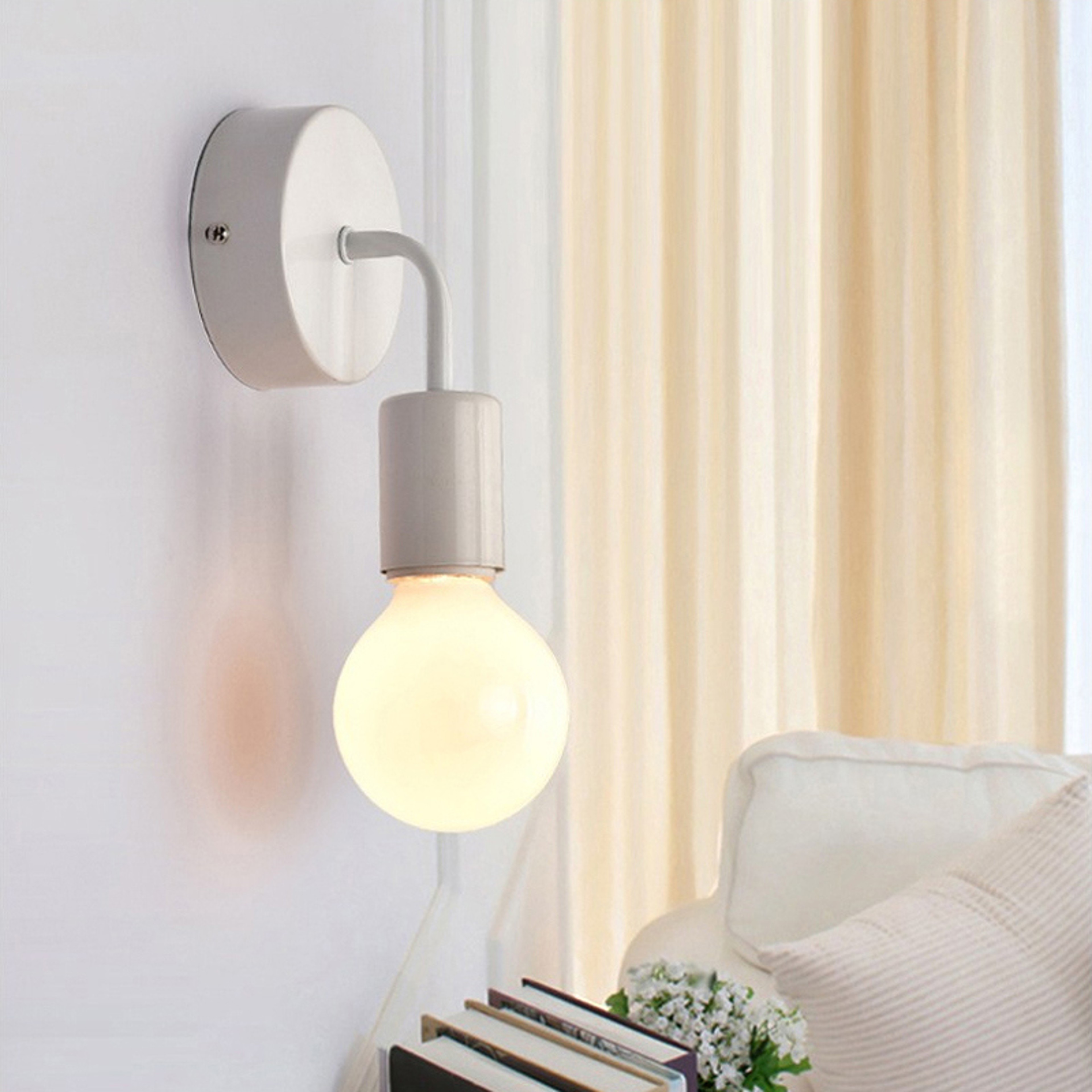 Industrial Decor Iron Black Nordic Modern Wall Lamp for Bedroom Bathroom – view 5