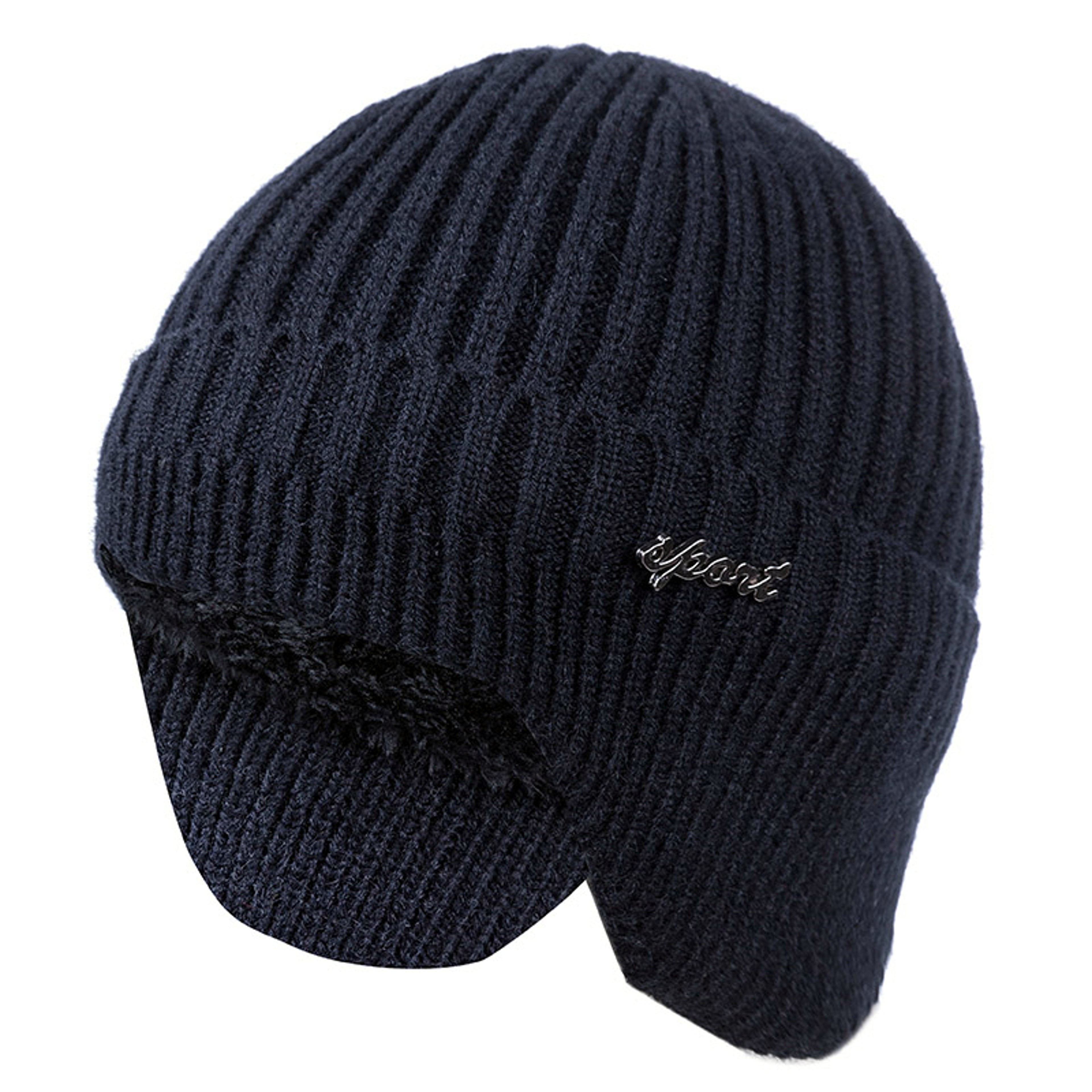 Stylish Soft Beanie Hat Classic Knit Earflap Hat For Men Women Ear Protection Winter Hats Warm Cap  10