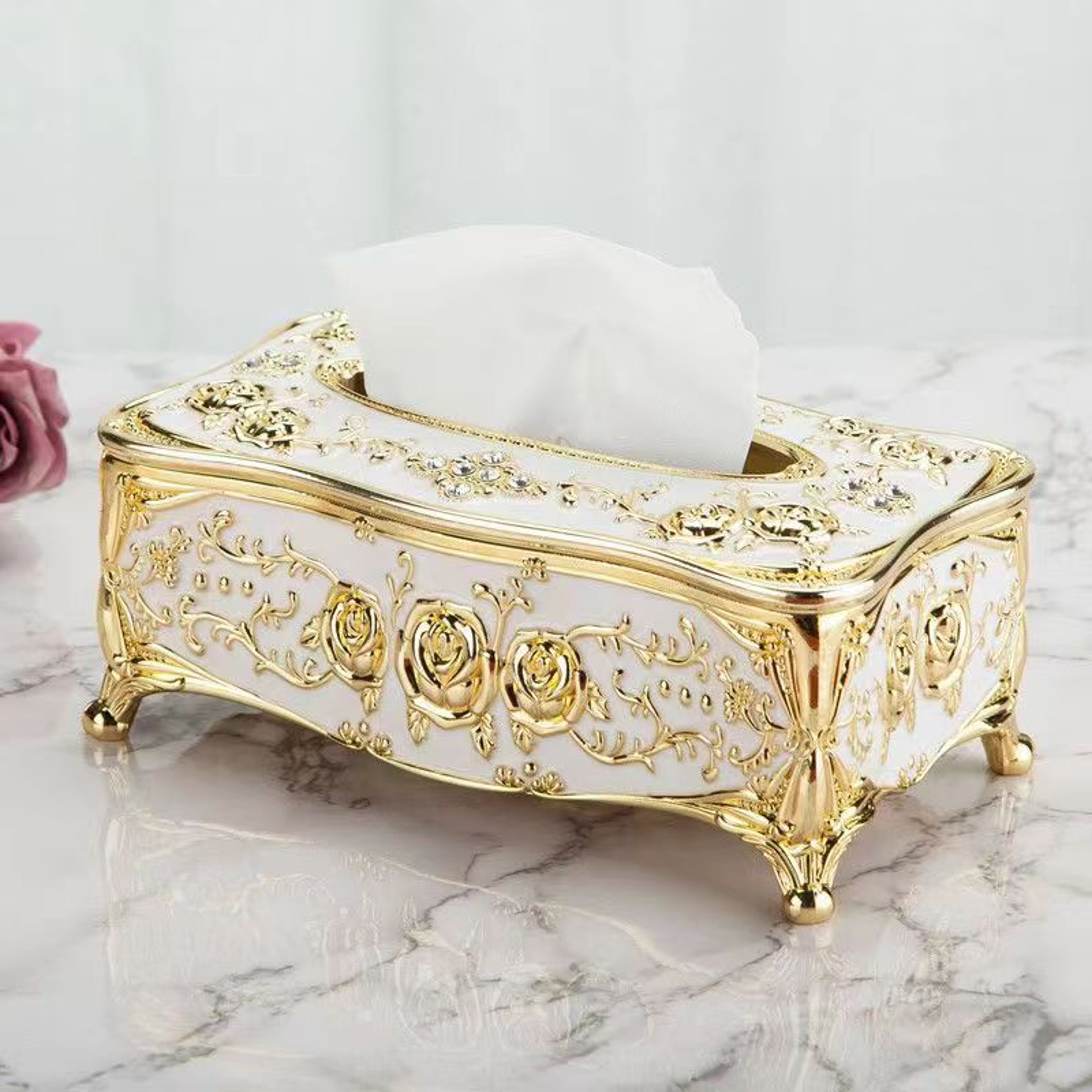 High-End European Style Tissue Box for Kitchen and Dining, Premium Napkin Extraction Box for Home Use – view 1