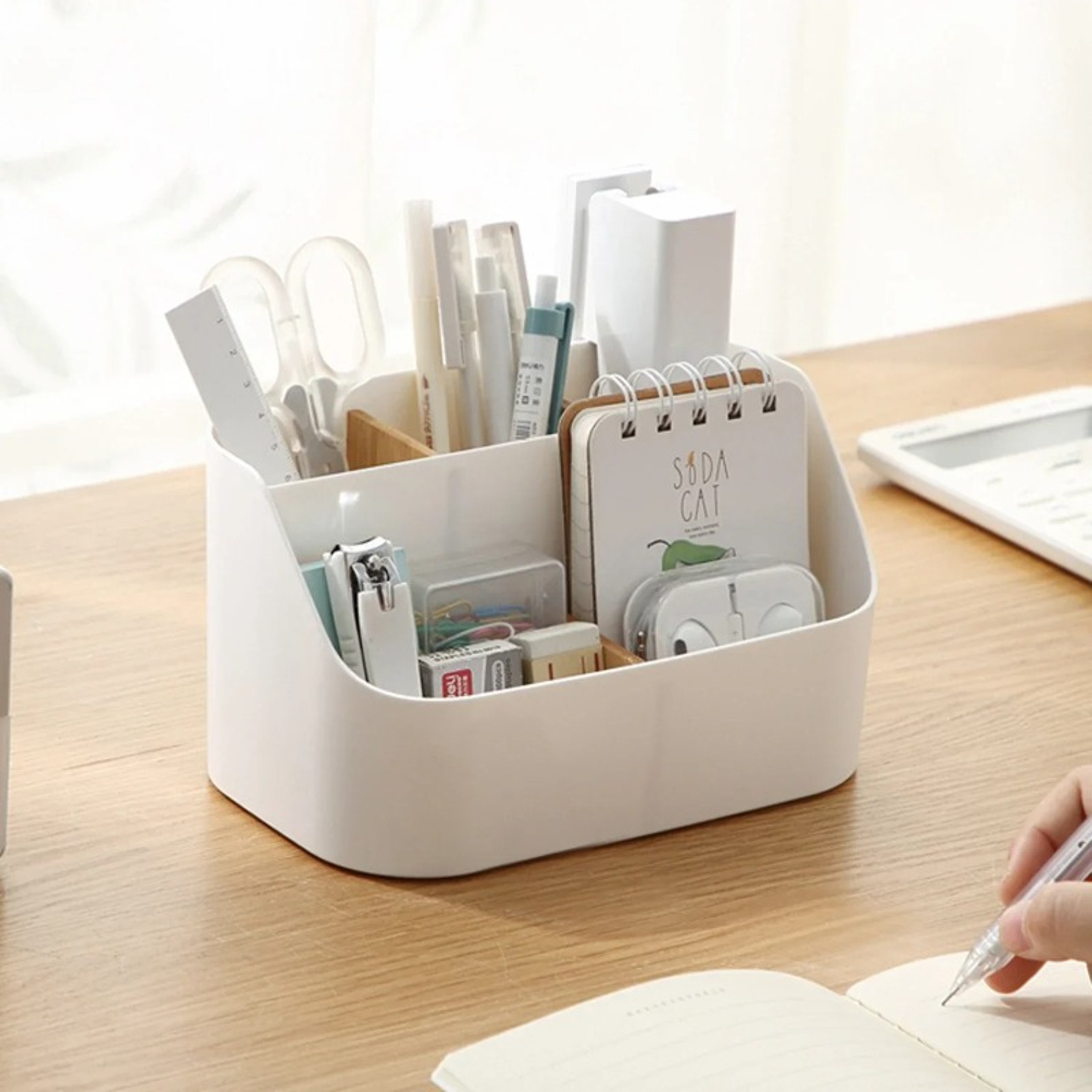 MultiPurpose Desk Organizer Makeup Brush Holder PenPencil Holder Remote Control Holder For Home And 0