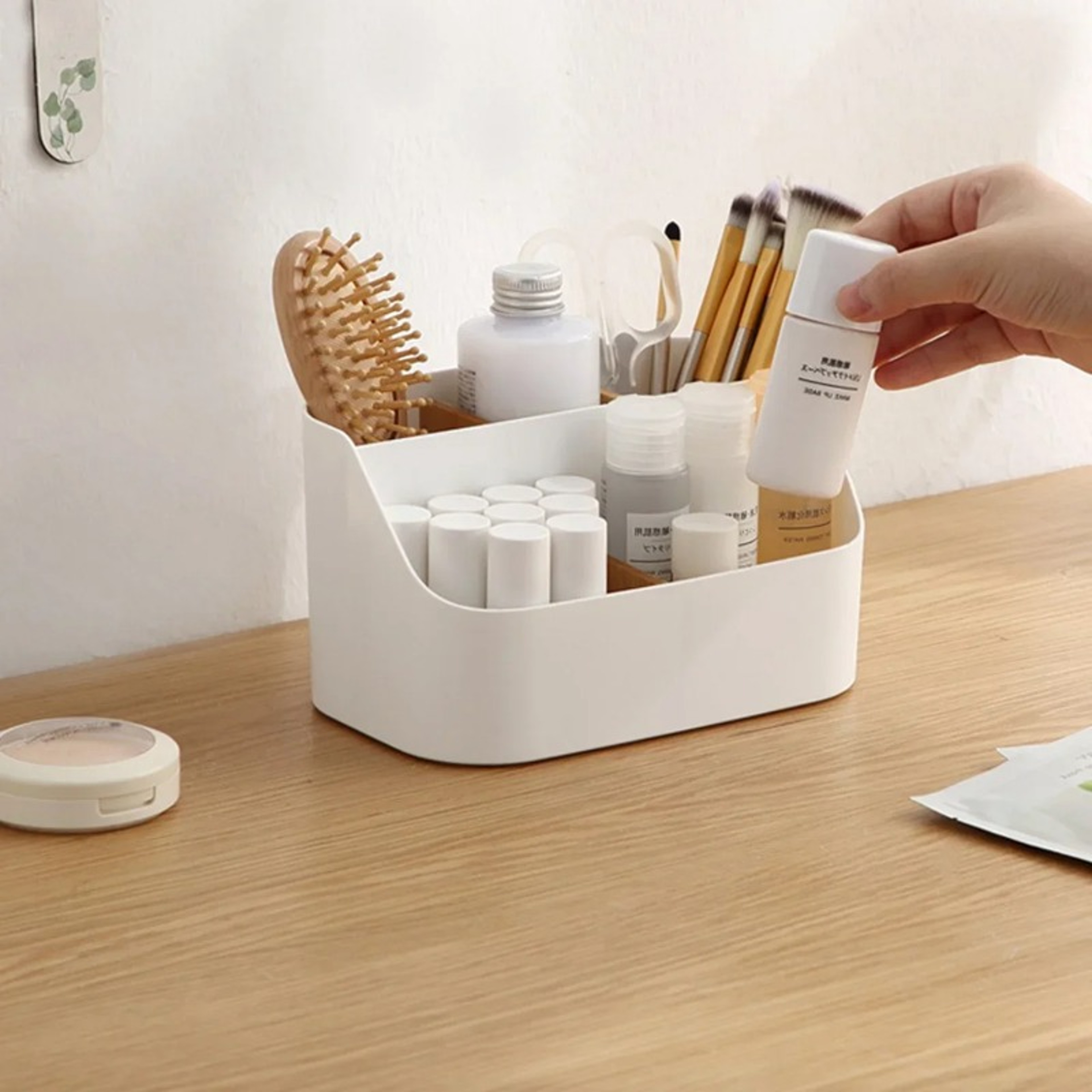 MultiPurpose Desk Organizer Makeup Brush Holder PenPencil Holder Remote Control Holder For Home And 1