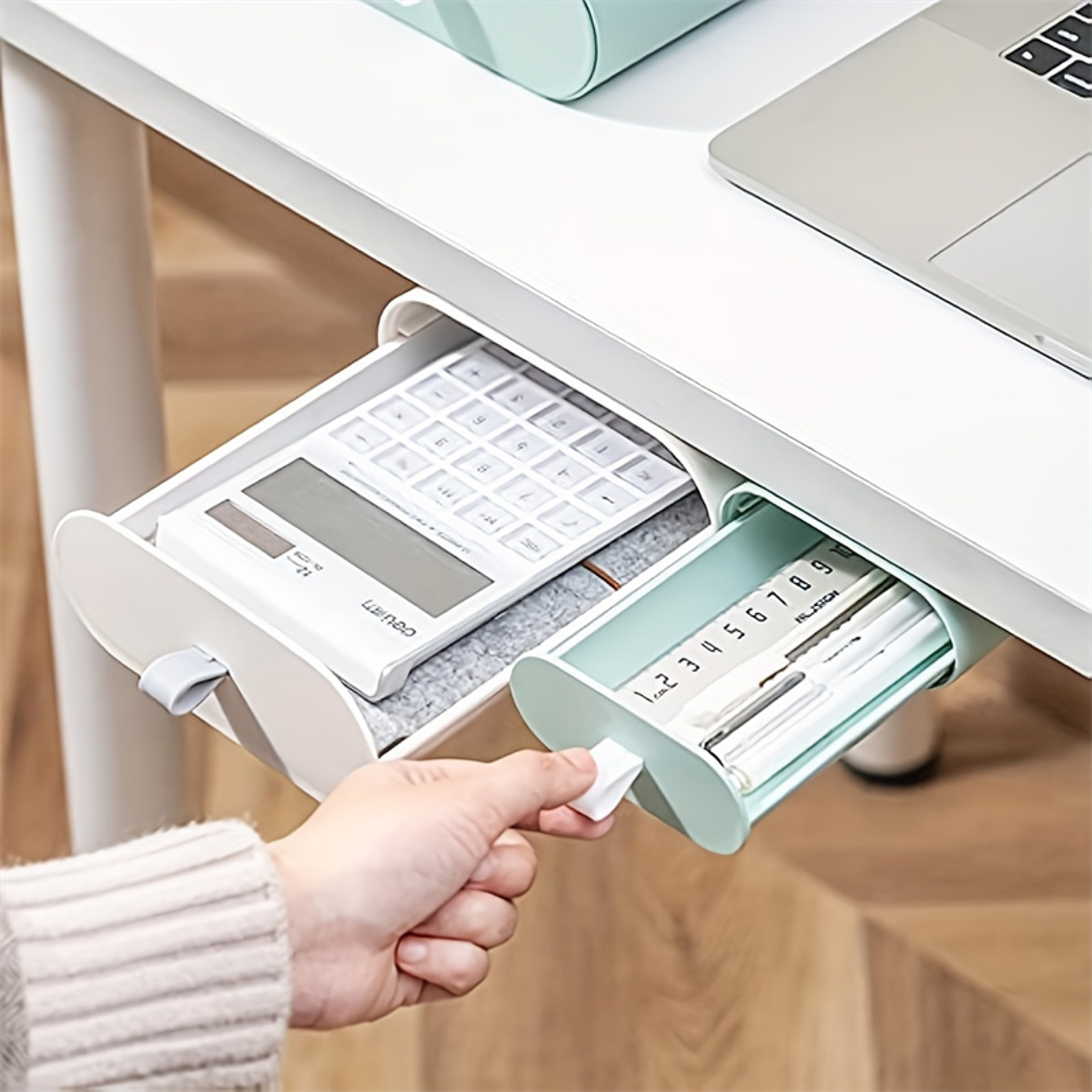 Selfadhesive Concealed Desk Drawers For Office School Kitchen And Home Cabinets 1