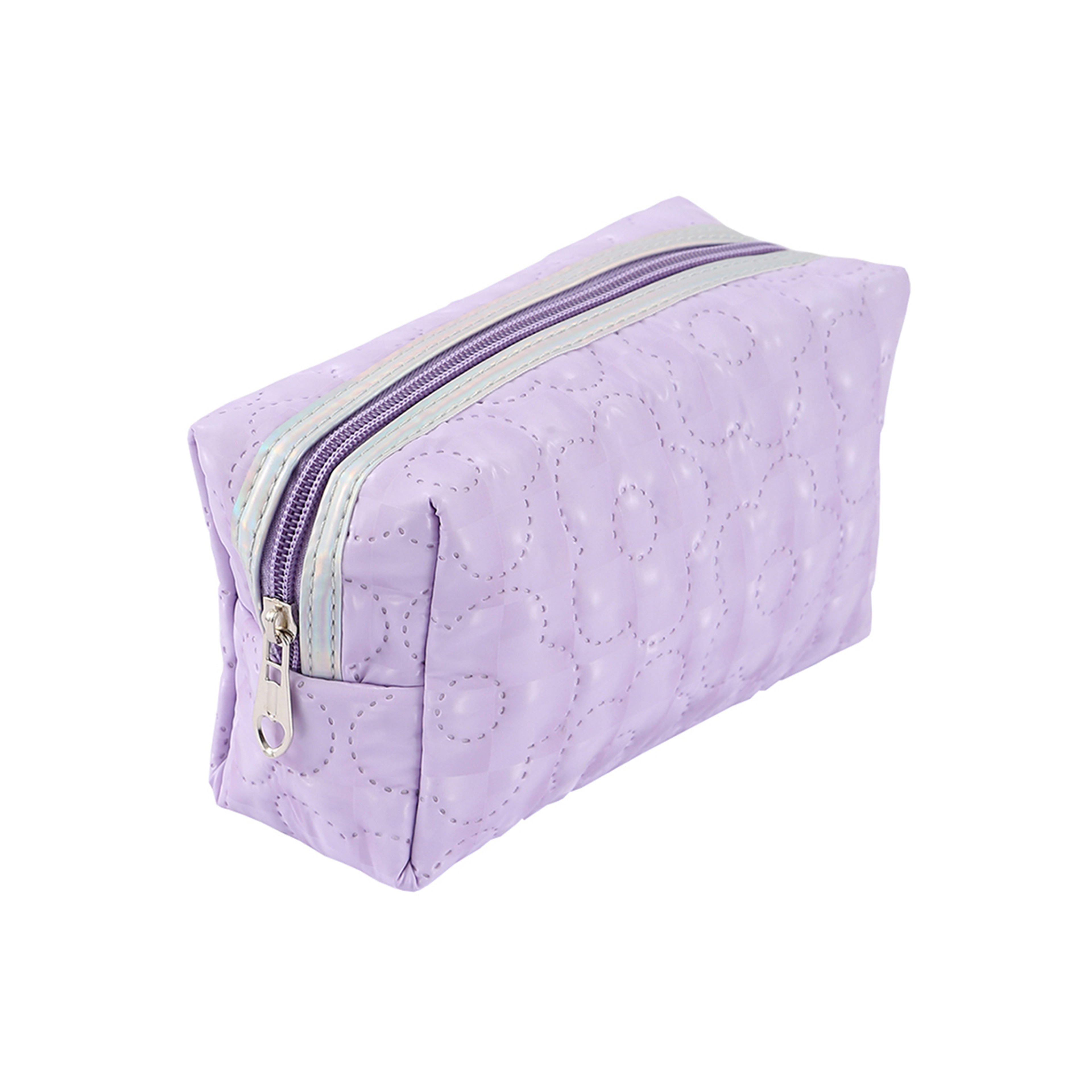 Portable Desk Stationery Organizer Bag for Study and Office, Exquisite Floral Pattern Storage Pouch with Glitter Fabric – view 9