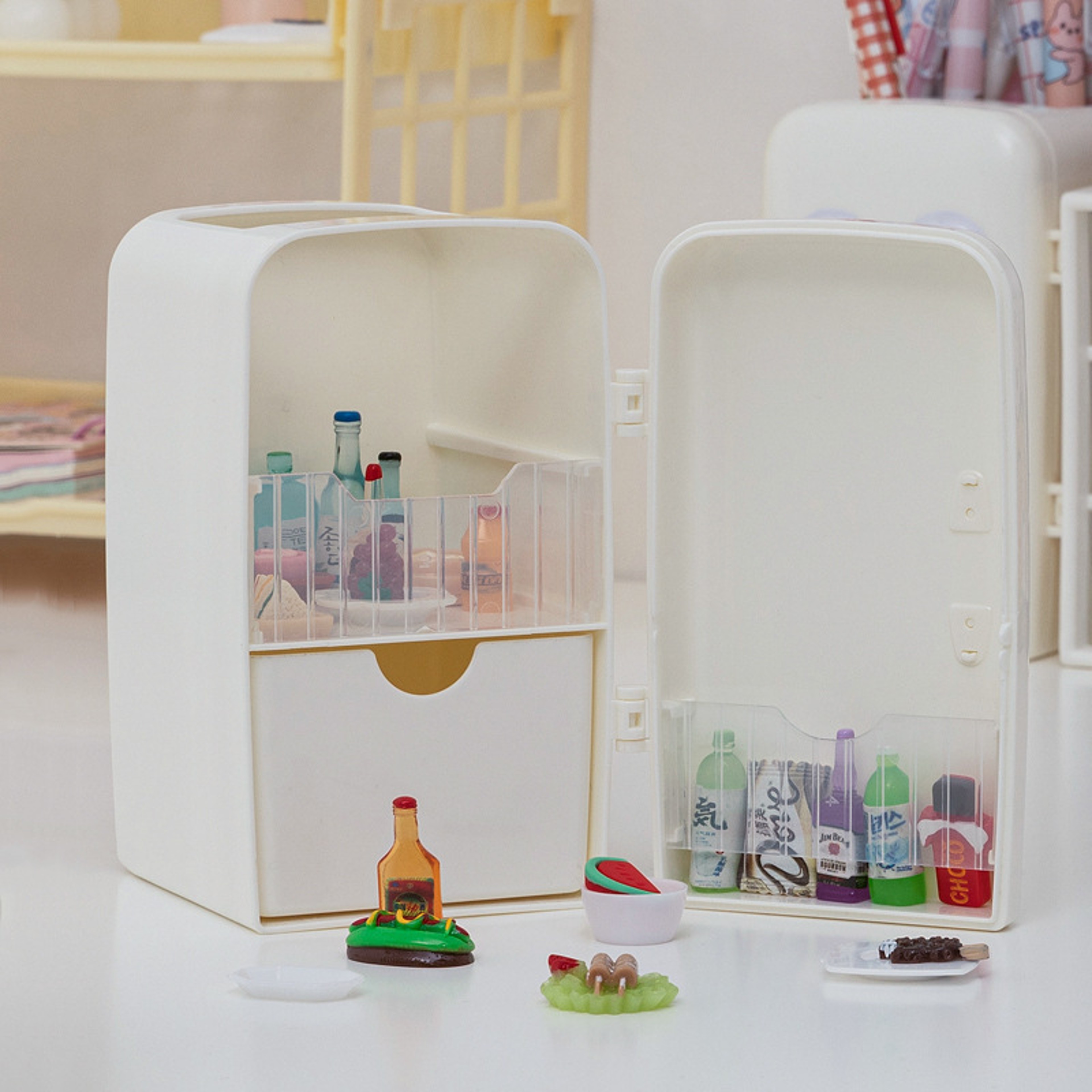 Fashionable Creative Pen Holder Refrigerator, Multi-Functional Desktop Storage Box for Office, Large Capacity Student – view 3