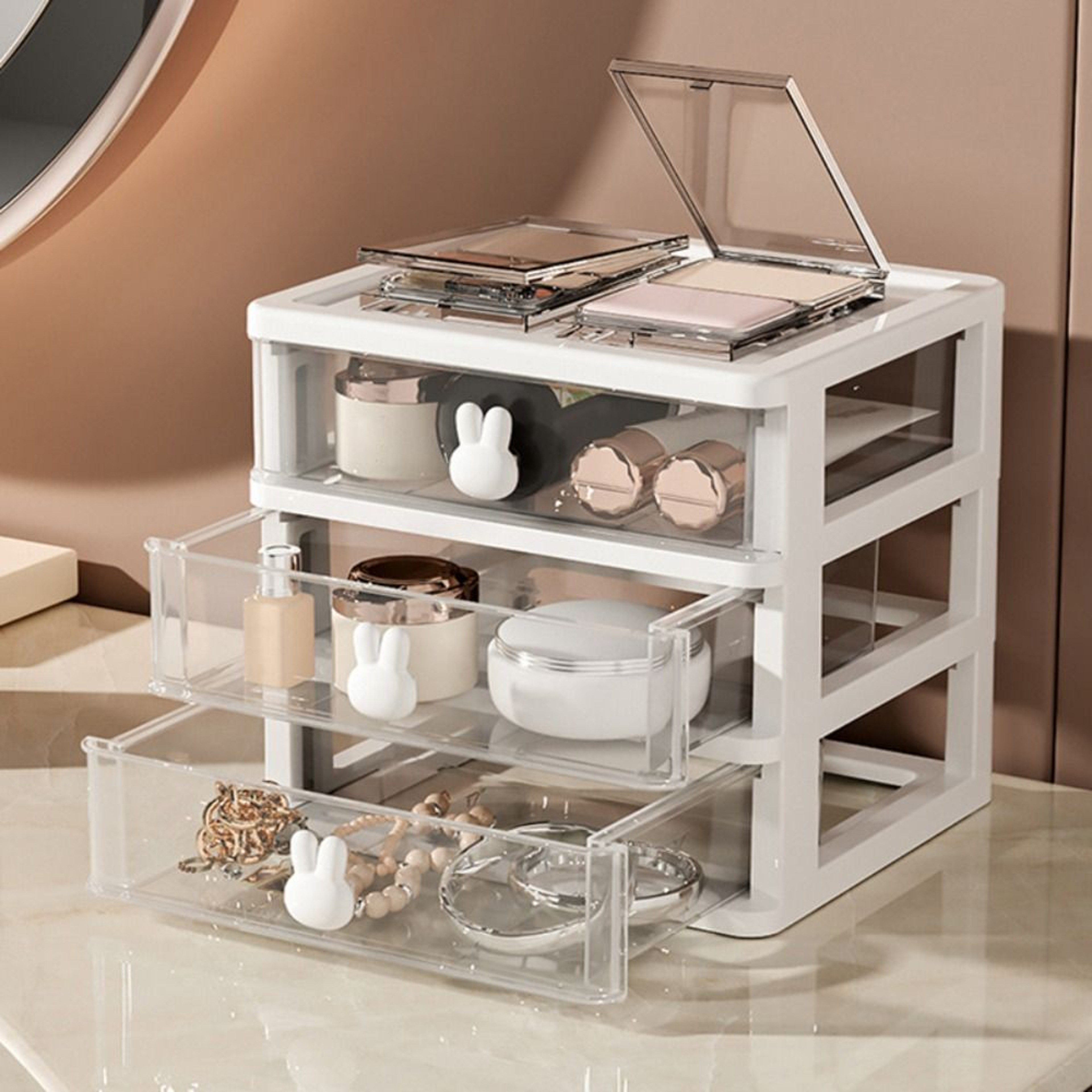 Compartment Storage Box Large Capacity Stationery Organizer Sundries Container For Desk 4