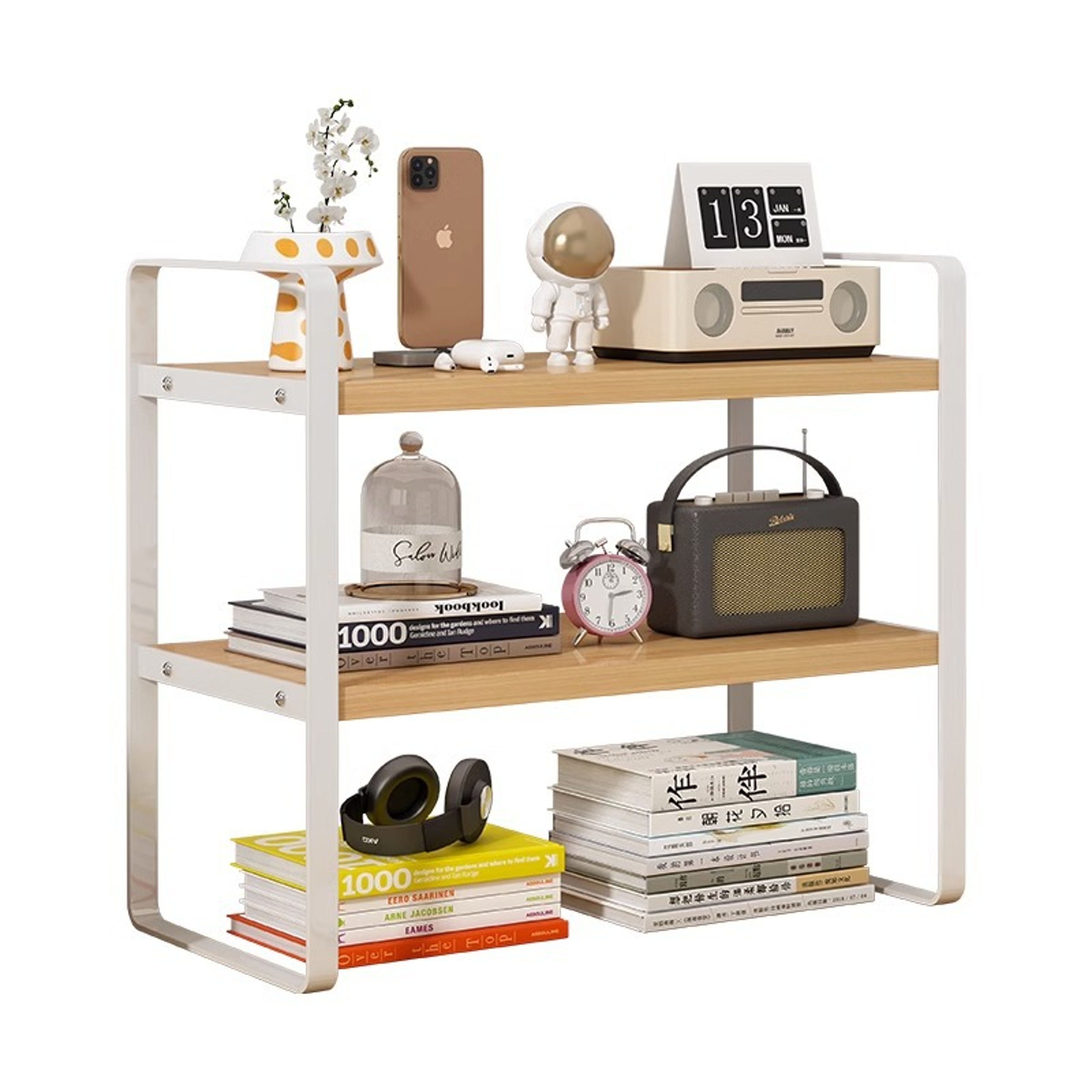 Student Document Shelf Desktop Storage Bookshelf Office Accessories Desk Organizer Organizing School Supplies – view 6