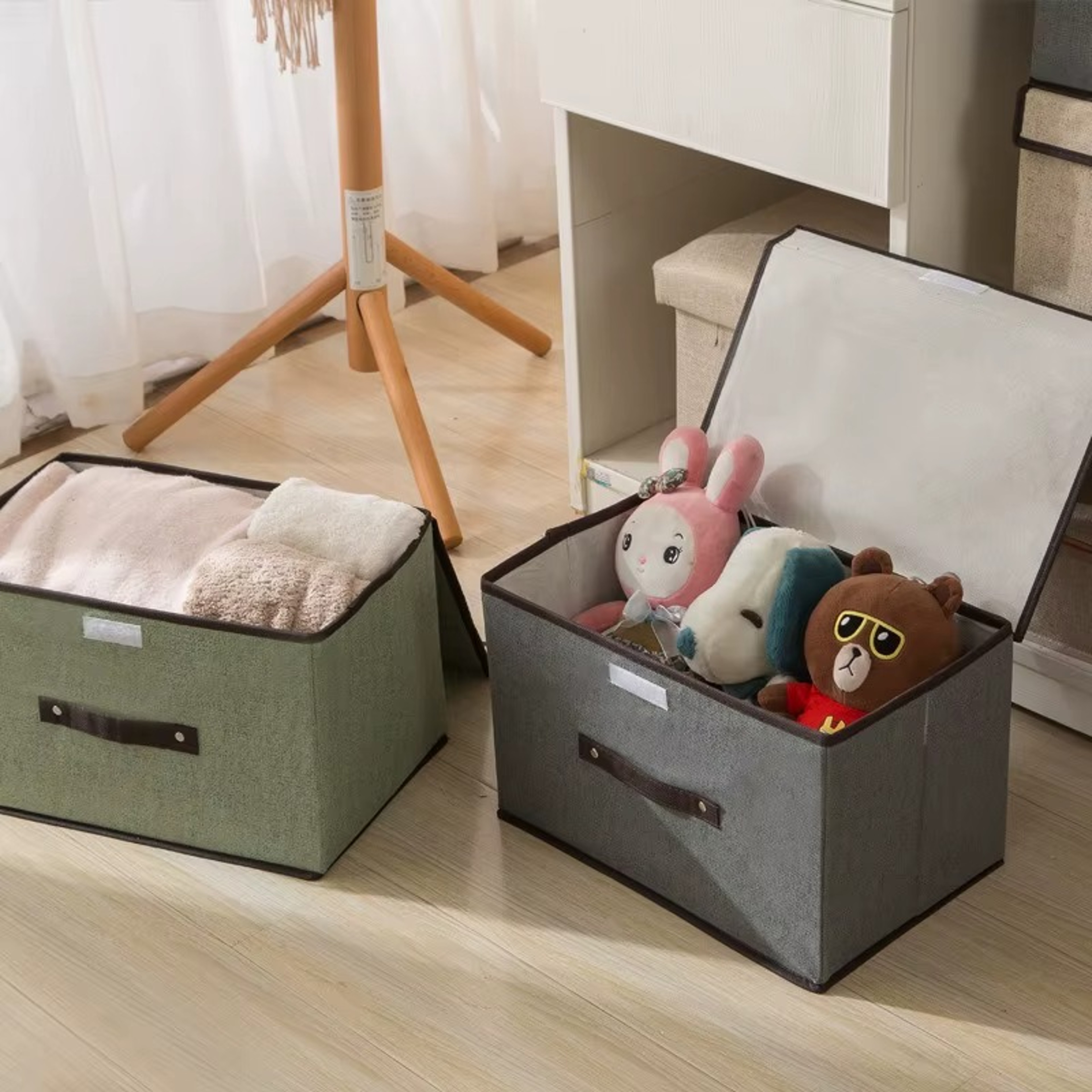 Foldable Box For Clothing Storage Nonwoven Dustproof Organizer Multifunction Sundries Box For Home 3