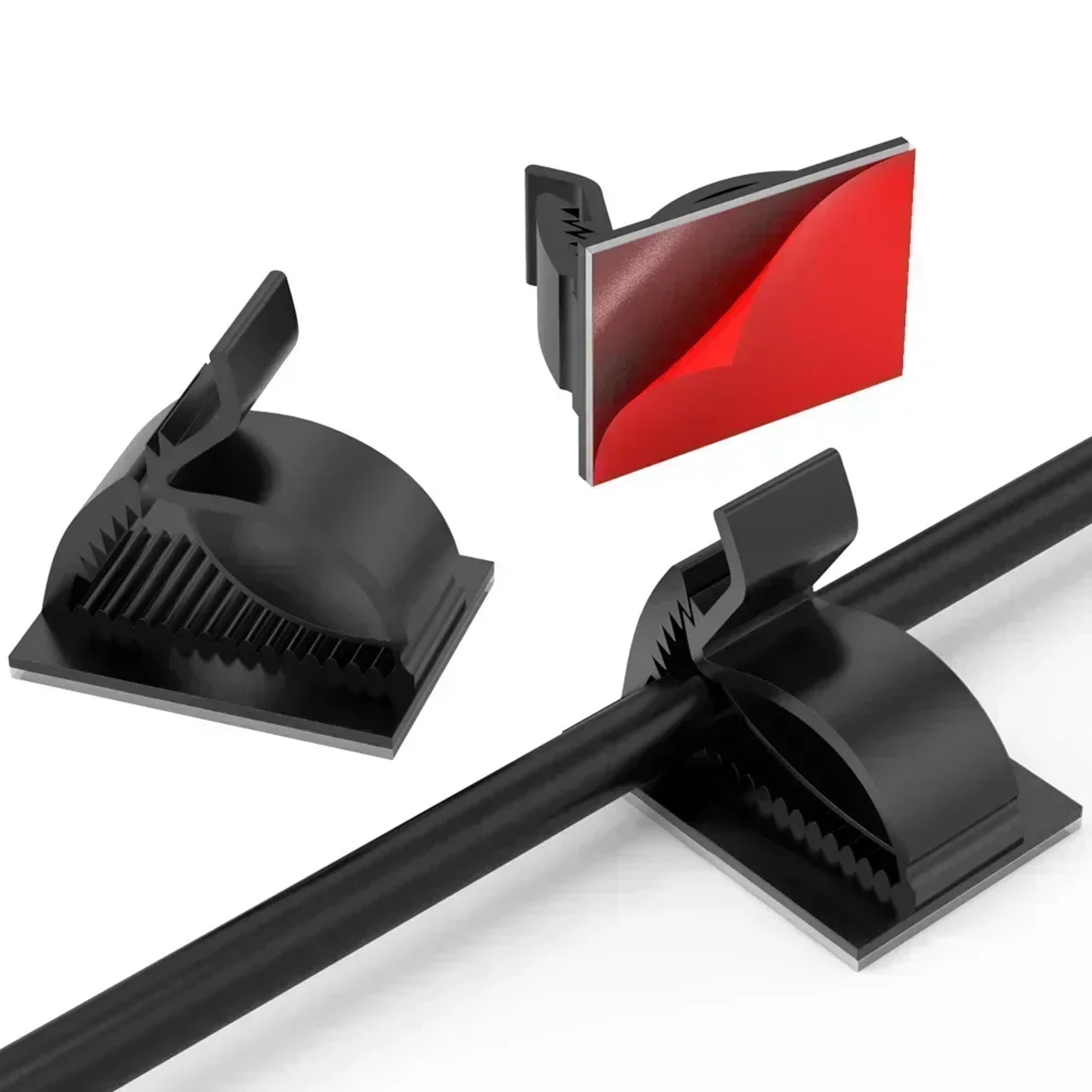 Multipurpose SelfAdhesive Cable Clips Universal Wire Clamps For Desk  Car Adjustable Cord Holders F 2