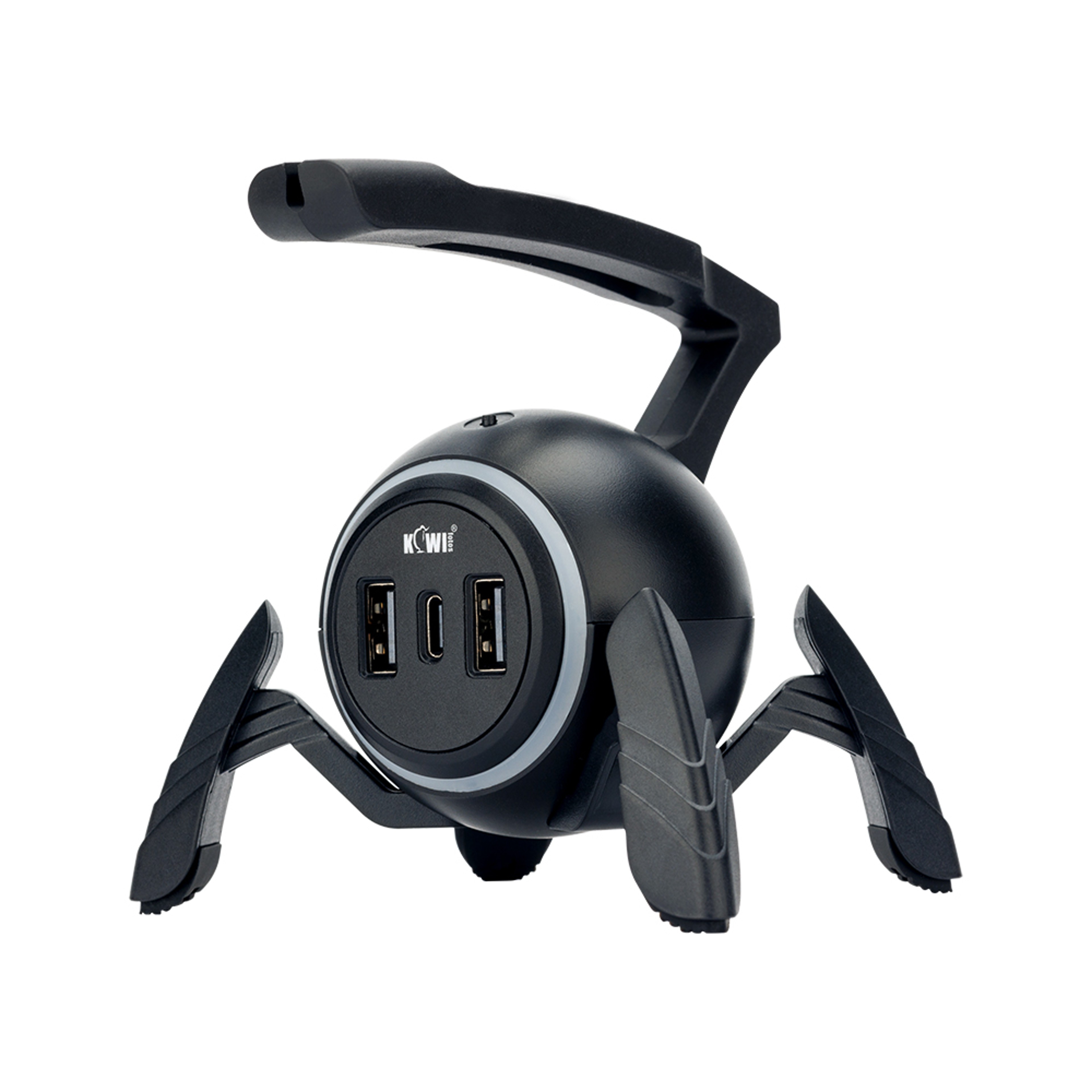 Mouse Bungee Anti-Winding for PC Gaming, RGB Lighting with Type-C Ports & 2 USB Ports, Anti-Slip Feet Mouse Cable Holder – view 7