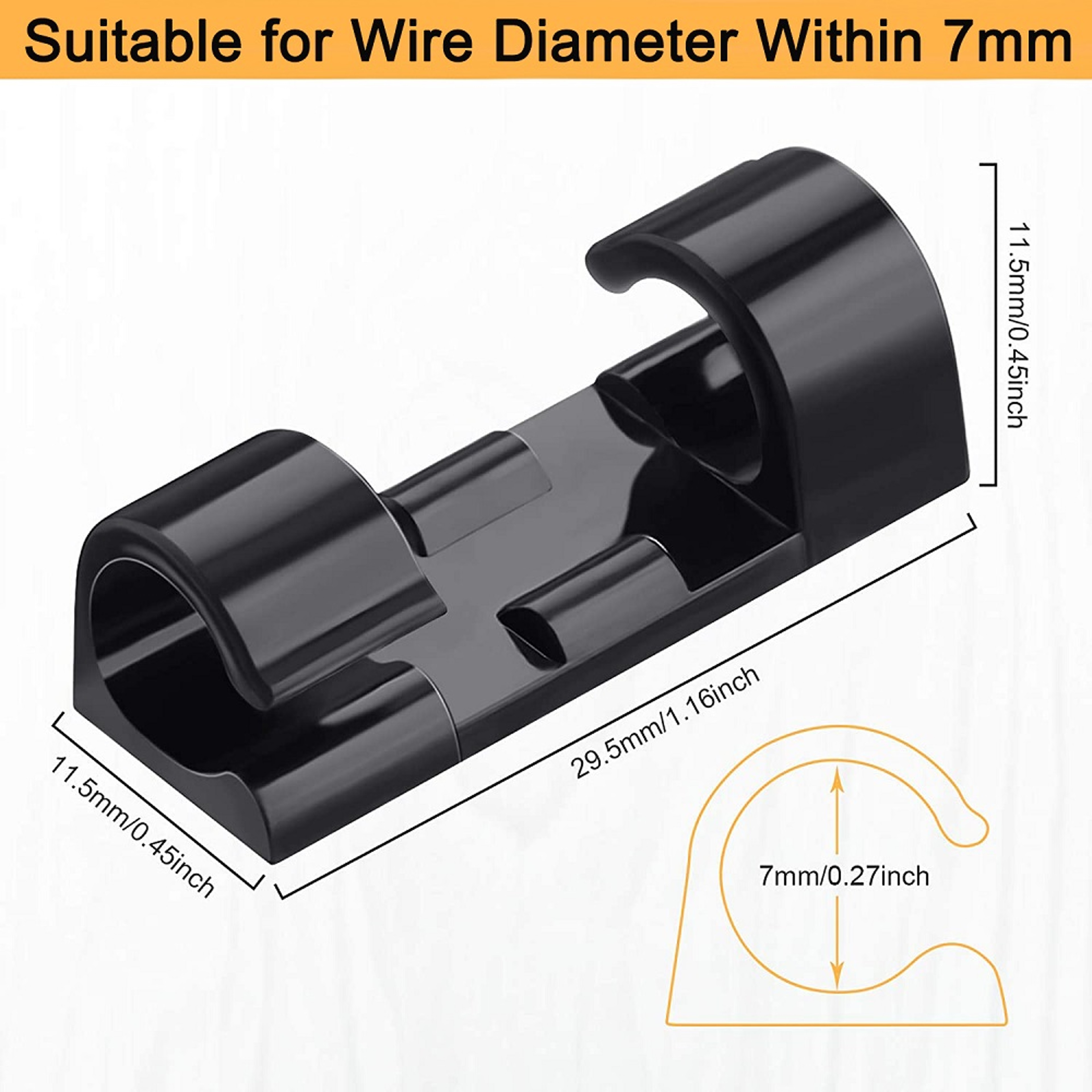 Desktop Cable Organizer Clips Wall USB Cable Manager For Charging Wire Winder For PC And Cellphone 3