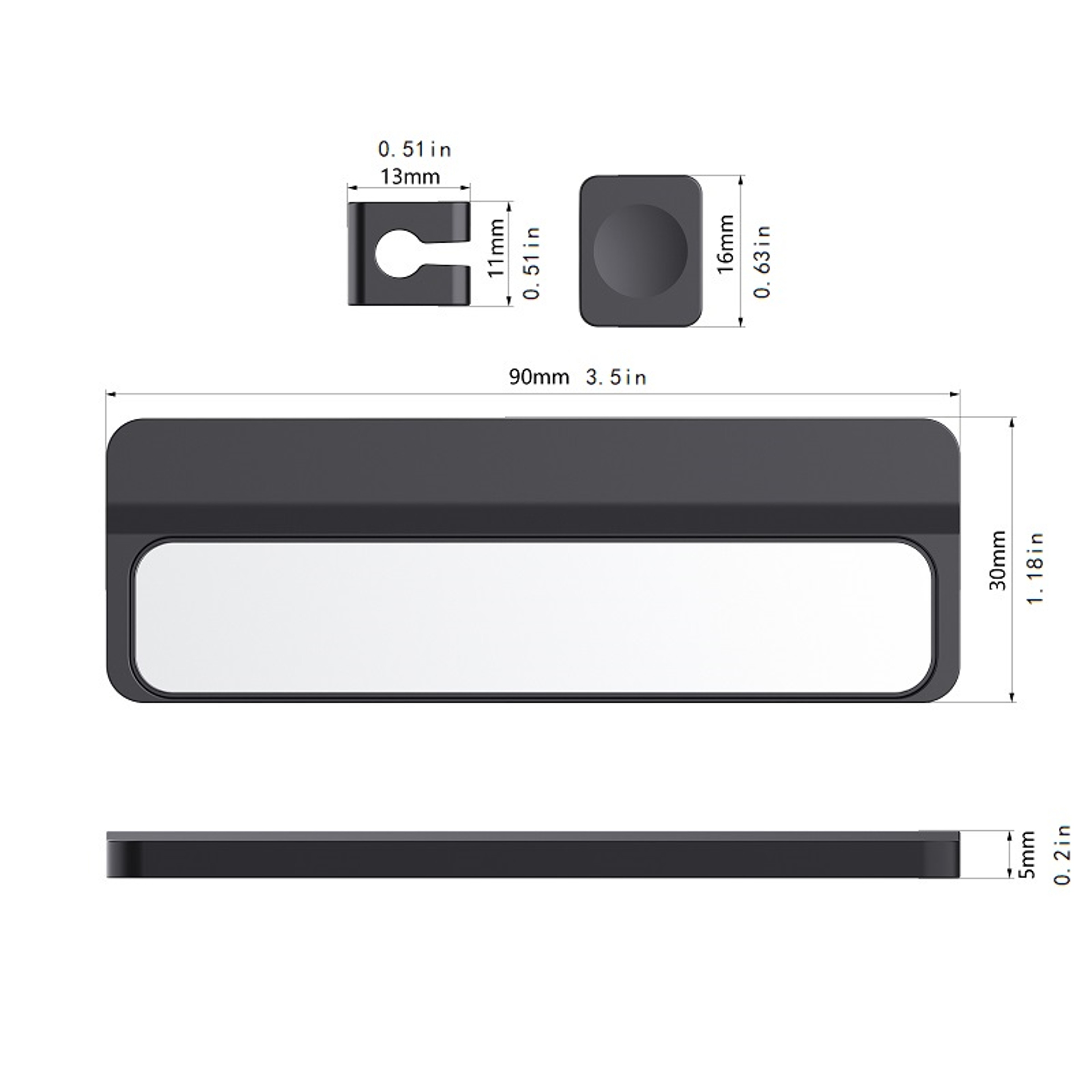 Solid Color Cable Holder Line Charger Clip With Magnet For Desk Office Organization 2