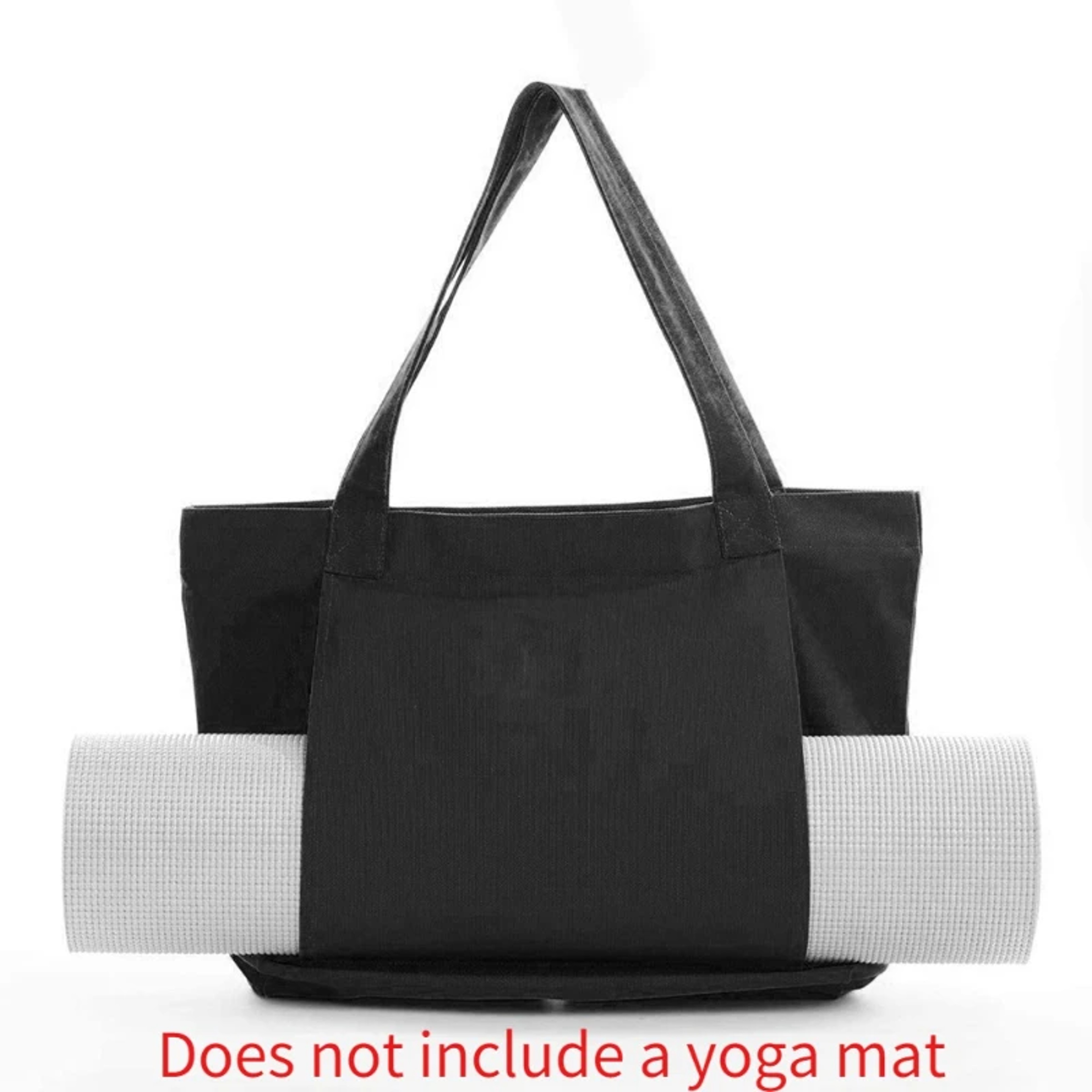 Portable and multifunctional large capacity yoga canvas bag, one shoulder yoga mat storage bag – view 9