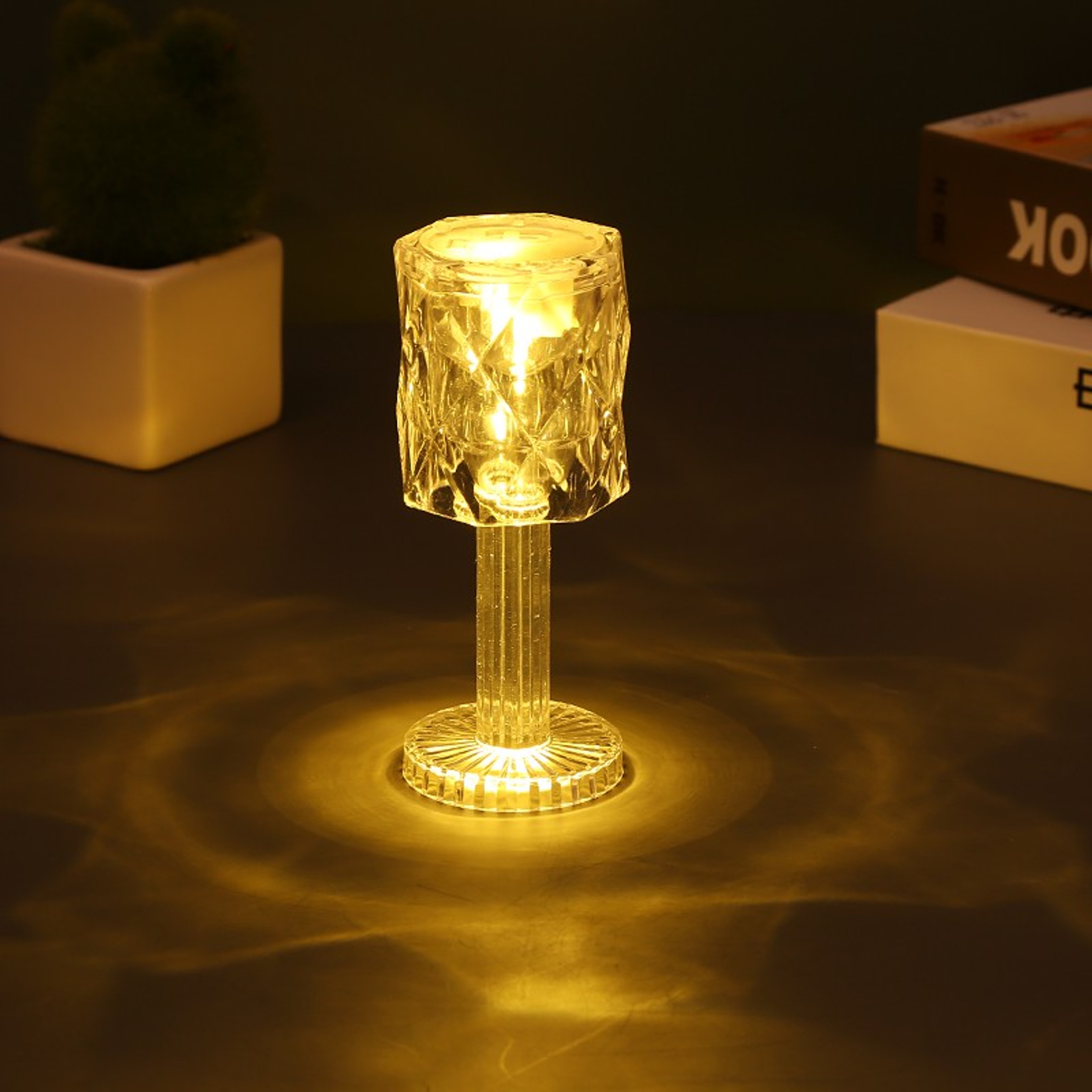 Mini Crystal Table Lamp Color Changing LED Night Light for Bedroom, Dinner, Bar, Party, and Christmas Decorations – view 5