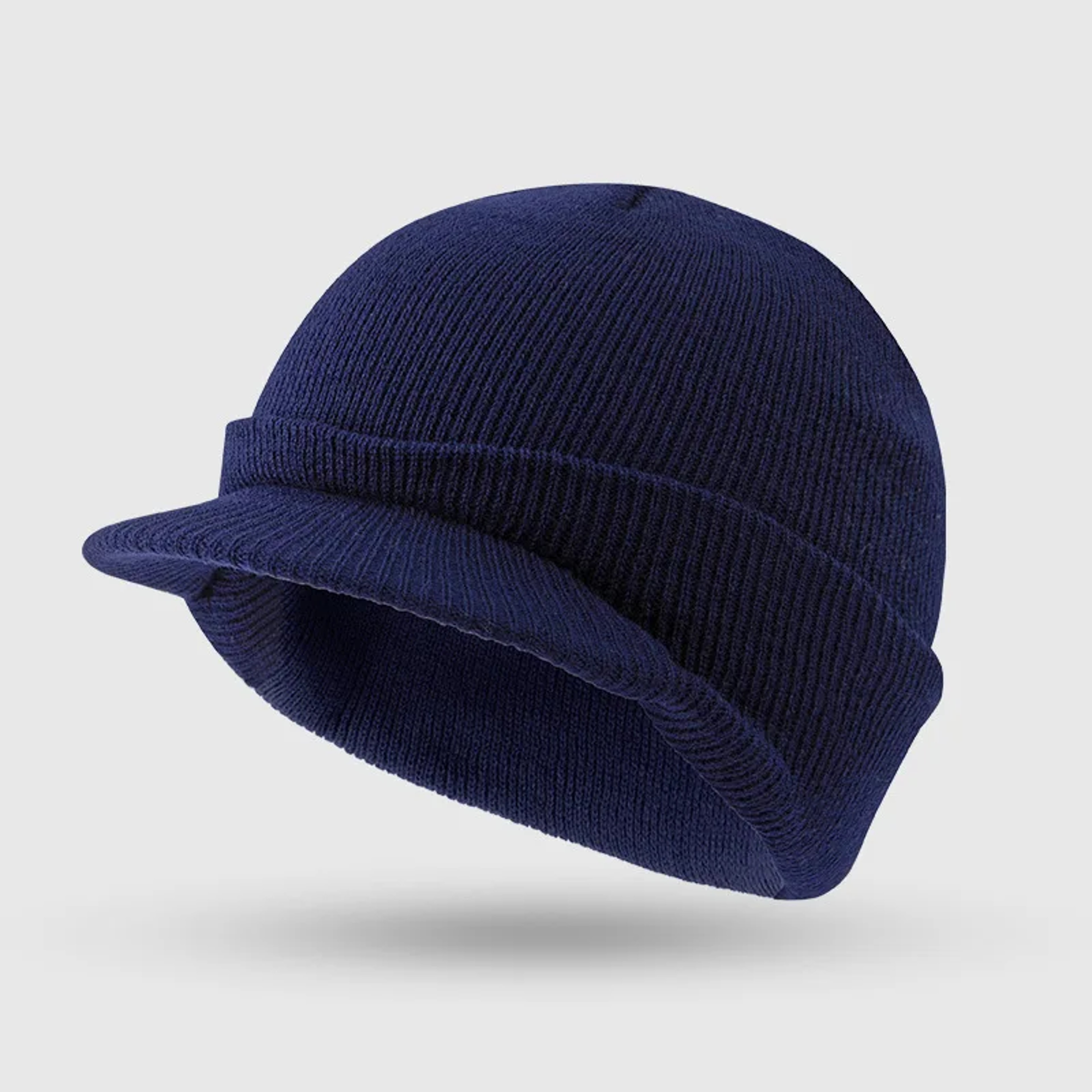 Thick Winter Knitted Hat for Men and Women, Unisex Warm Knitted Hats with Brim, Fashion Thicken Fur Lined Beanie Cap – view 10