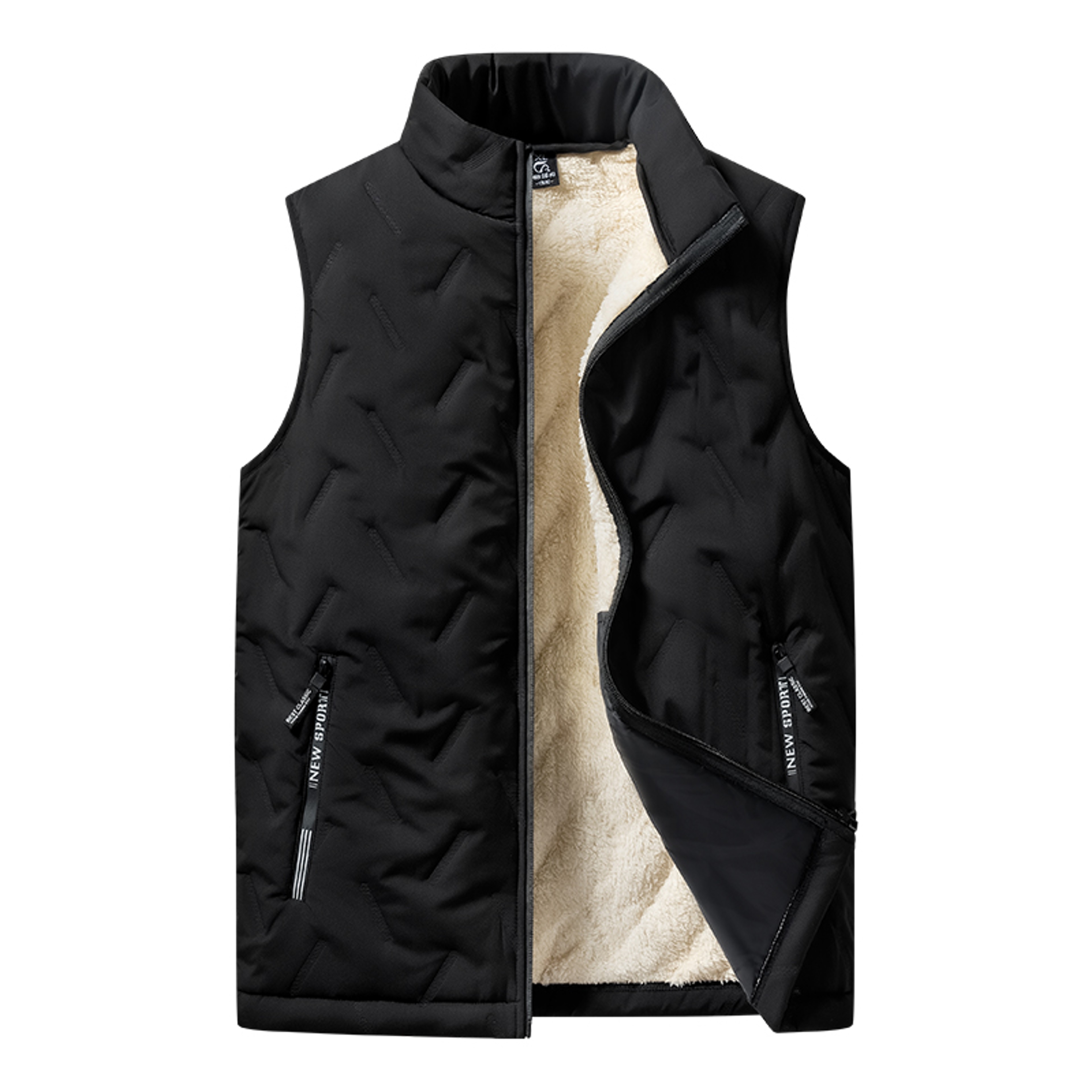 Casual Multifunctional Plus Size Warm Mens Cotton Vest Jacket Autumn And Winter Fashion Sleeveless  1