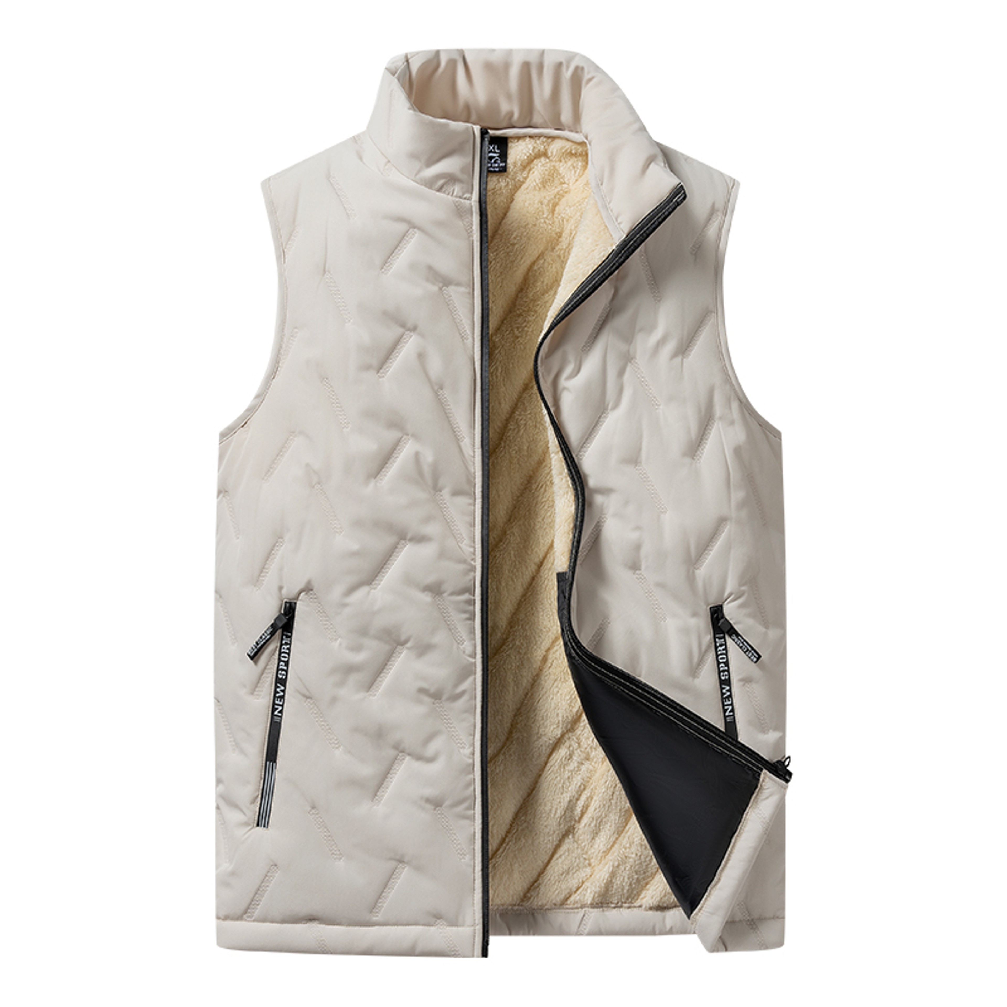 Casual Multifunctional Plus Size Warm Mens Cotton Vest Jacket Autumn And Winter Fashion Sleeveless  3