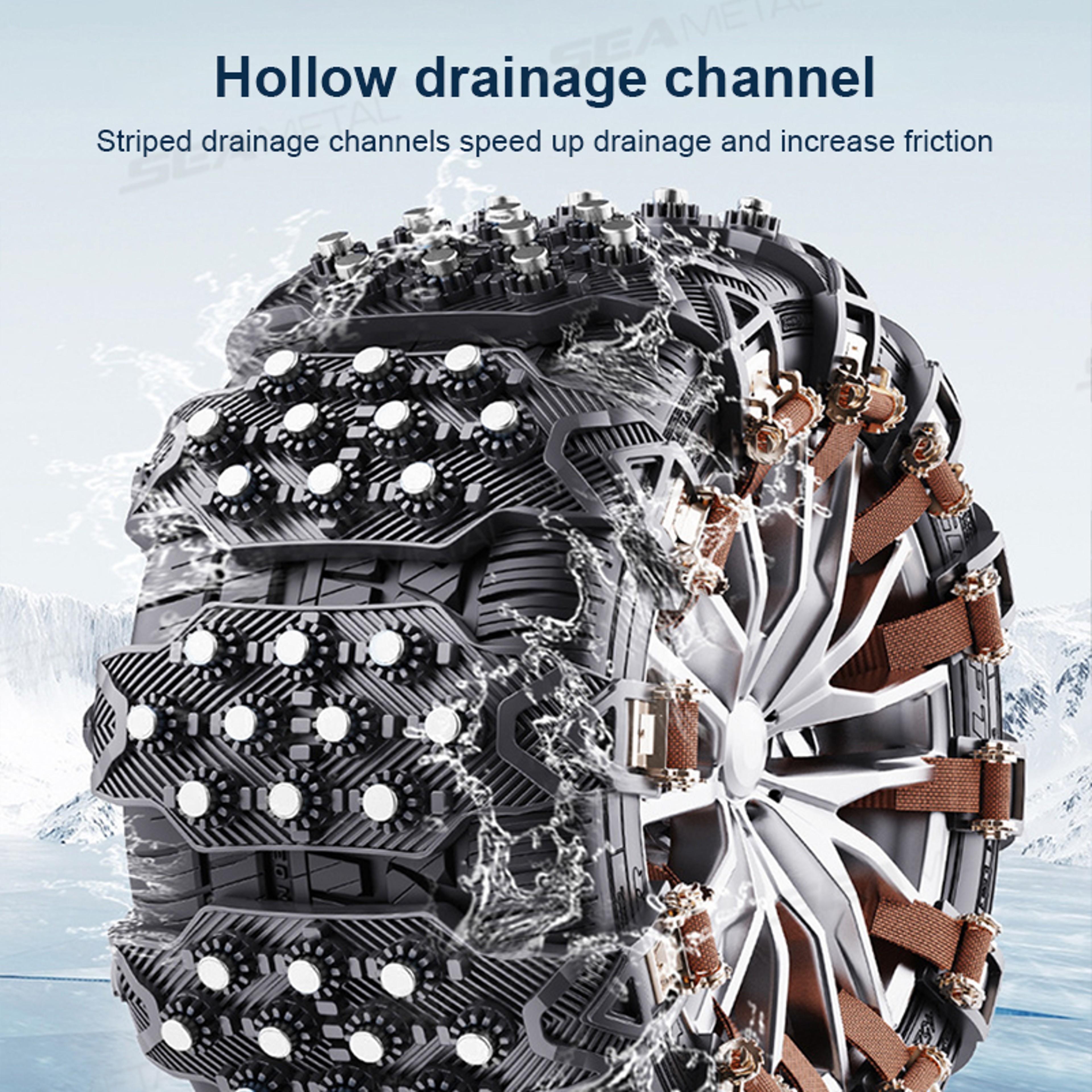 Winter Outdoor Emergency Tools Car Tire Snow Chains Antiskid Chains Wheel Tyre Cable Belt For Snow  5