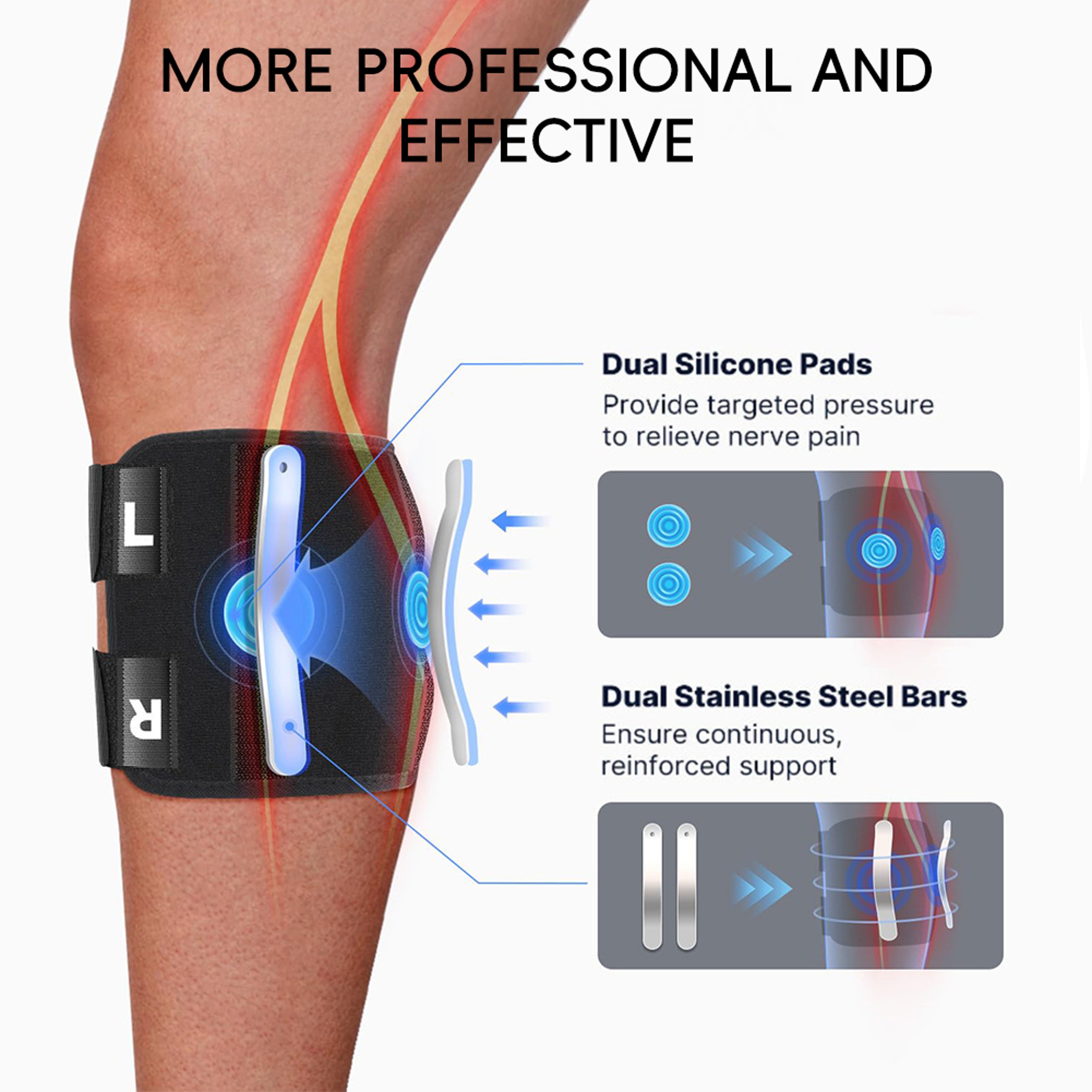 Sciatica Pain Relief Devices Adjustable Brace With Dual Pressure Pads For Sciatic Nerve Relief 4