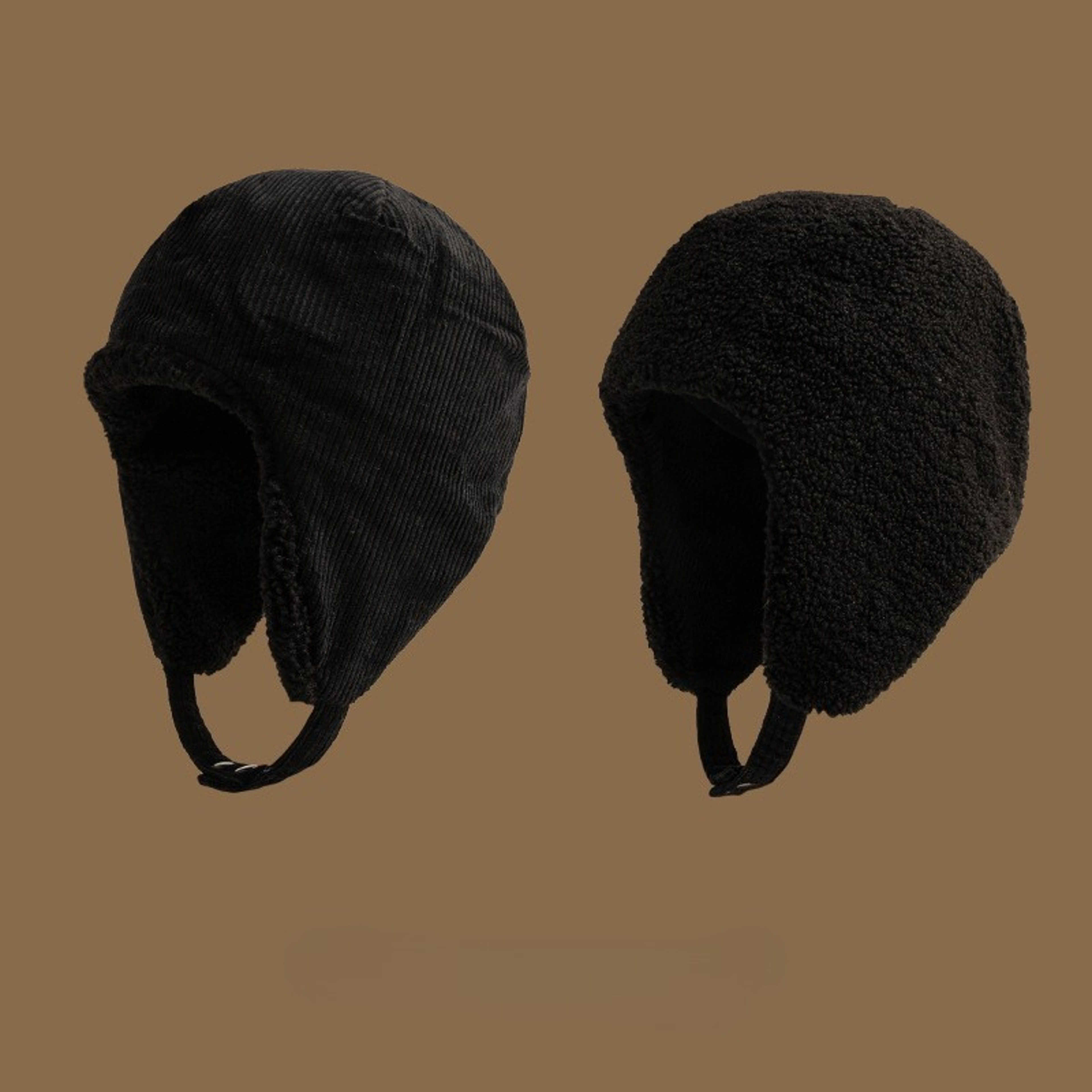 DoubleSided Windproof And Warm Wool Hats For Men And Women Thick Winter Autumn Hat For Outdoor Warm 2