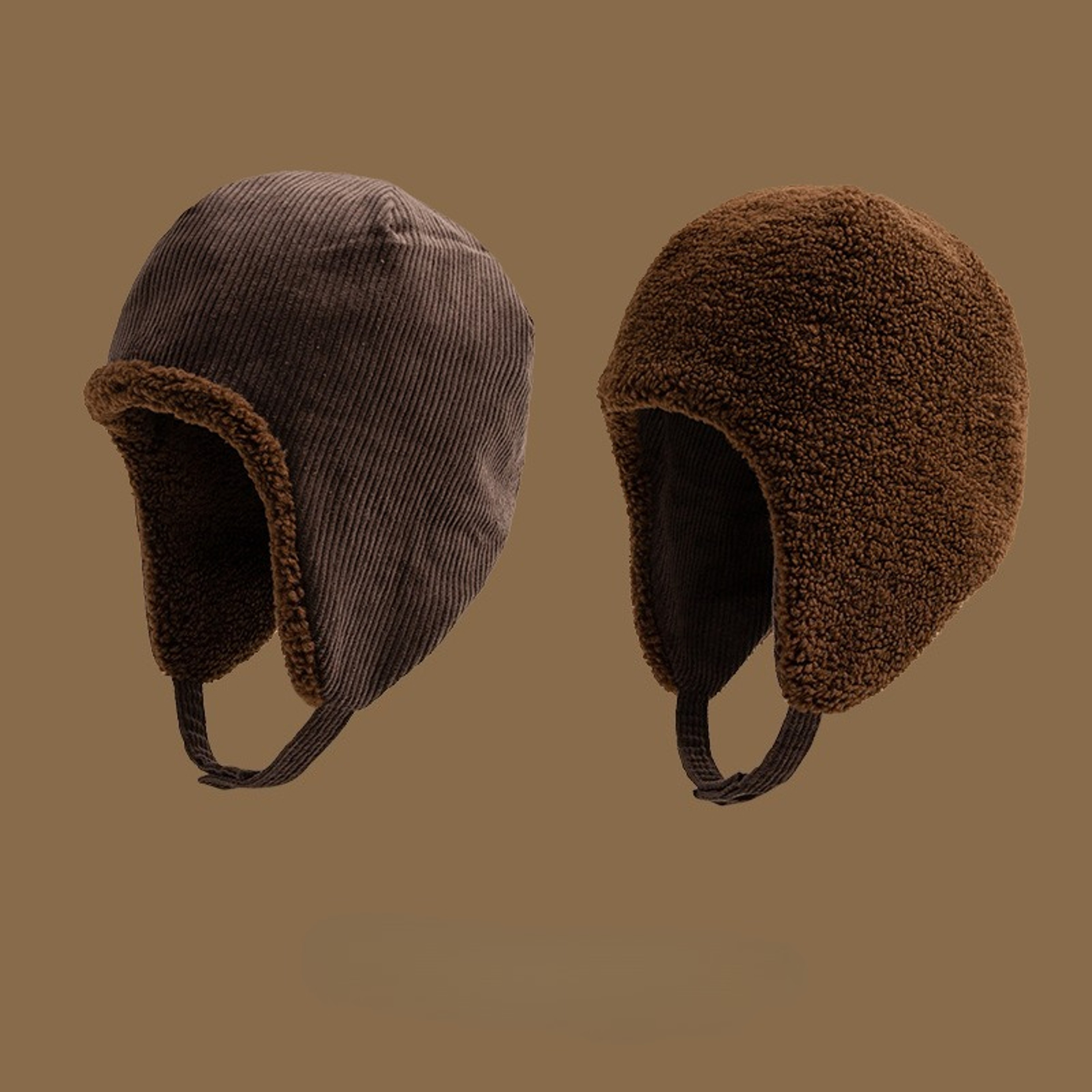 DoubleSided Windproof And Warm Wool Hats For Men And Women Thick Winter Autumn Hat For Outdoor Warm 3