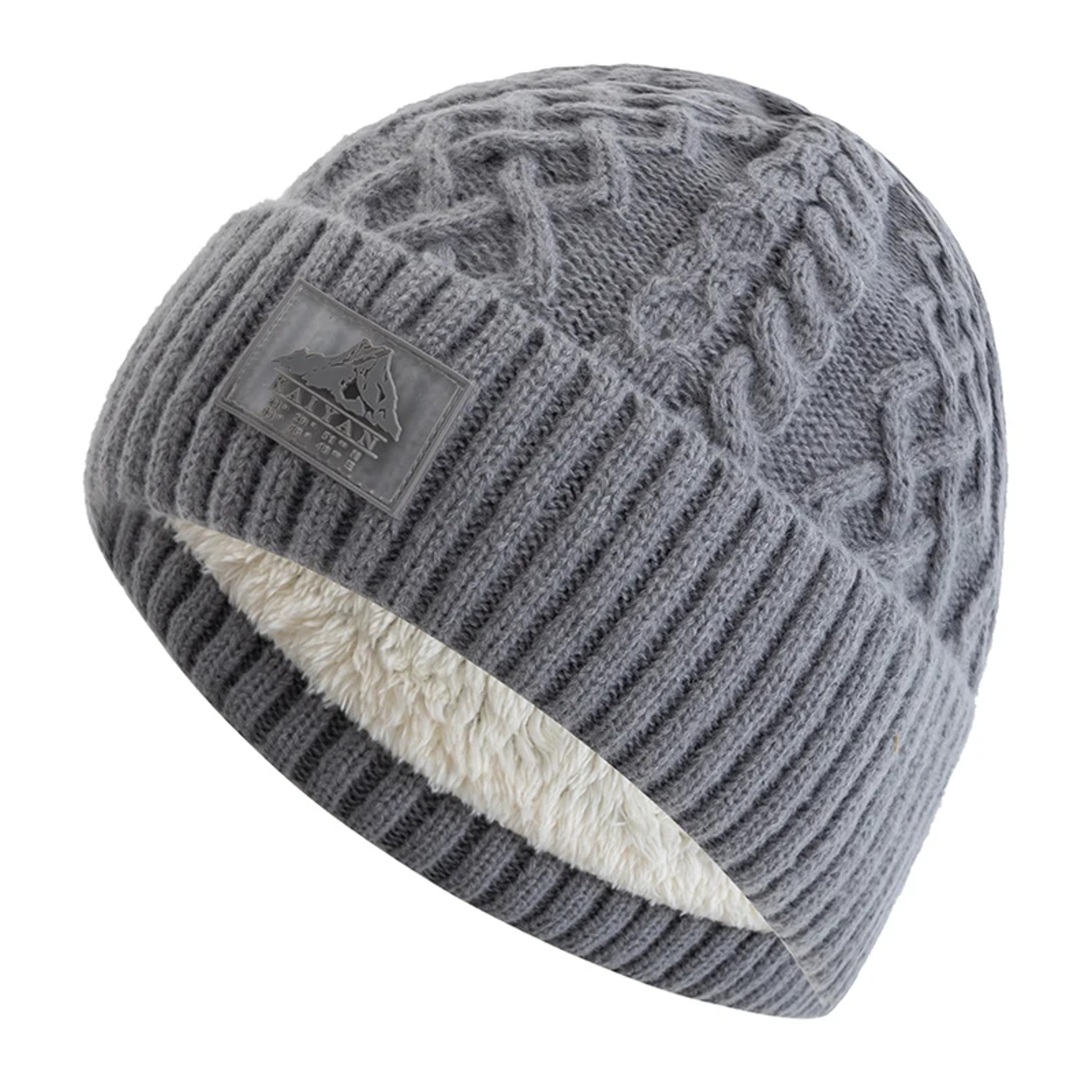 Stylish Warm Cap For Men Women, New Style Unisex Winter Hat, Plush Fur Lined Beanie Hat Ski Outdoor Sports Knitted Hat – view 8