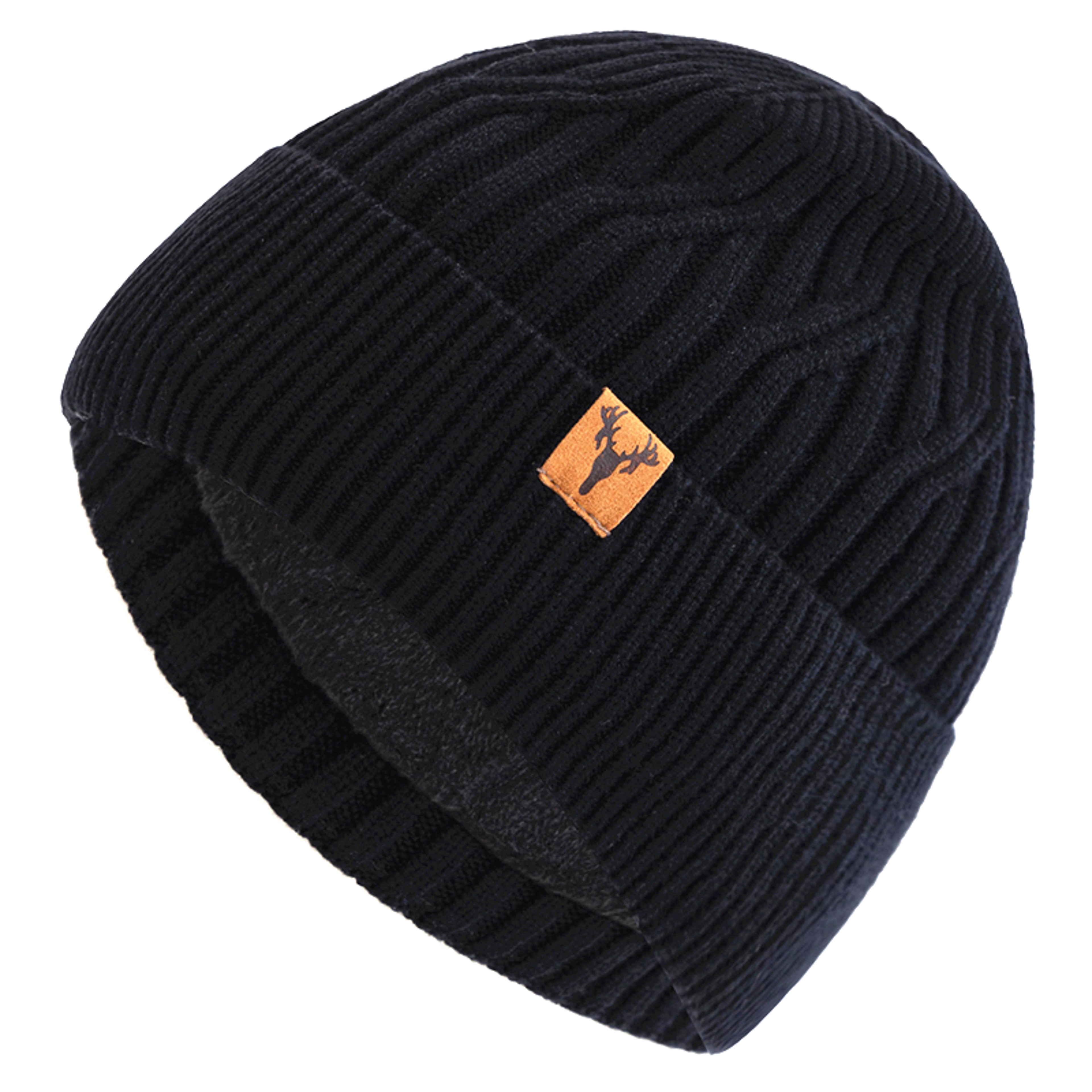 Stylish Soft Beanie Hat for Men and Women, New Style Unisex Winter Hat, Plush Fur Lining Warm Cap, Outdoor Ski Sports – view 9