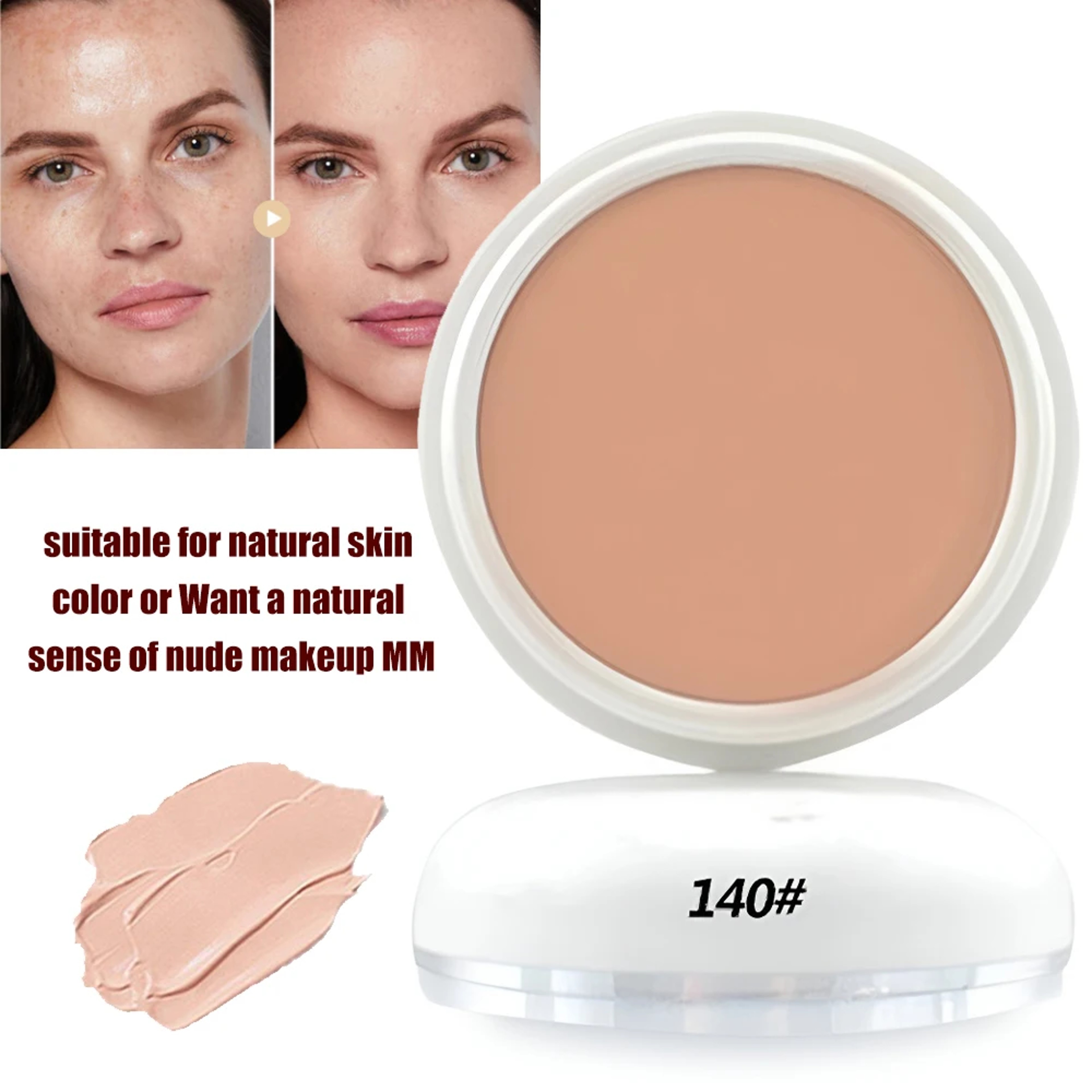 Freckle Lasting Waterproof Foundation High Coverage Concealer BB Cream For Face Makeup Base 7