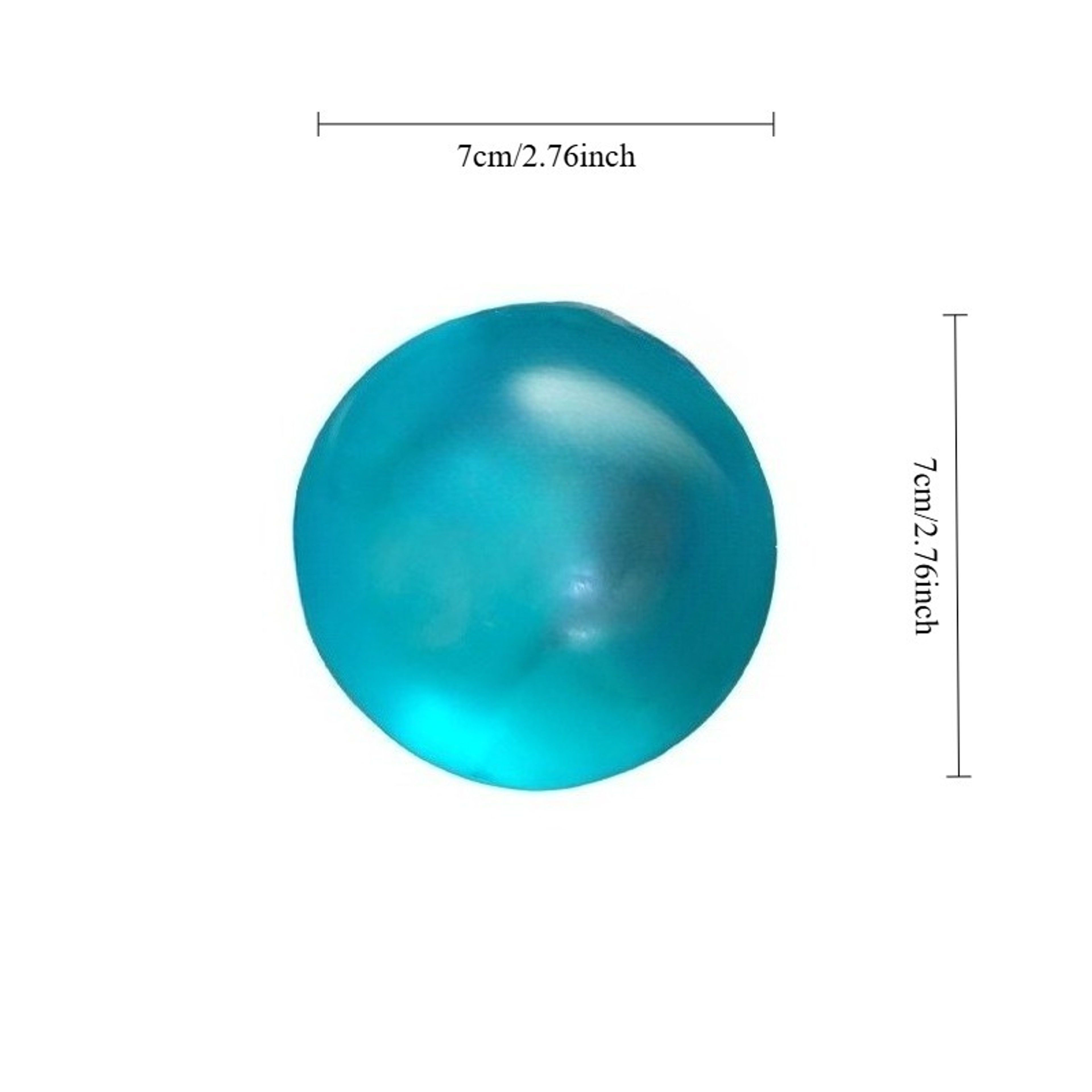 Soft Blue Maltose Squishy Toy Transparent Sensory Fidgets Anti Stress Slow Rebound Decompression To 1