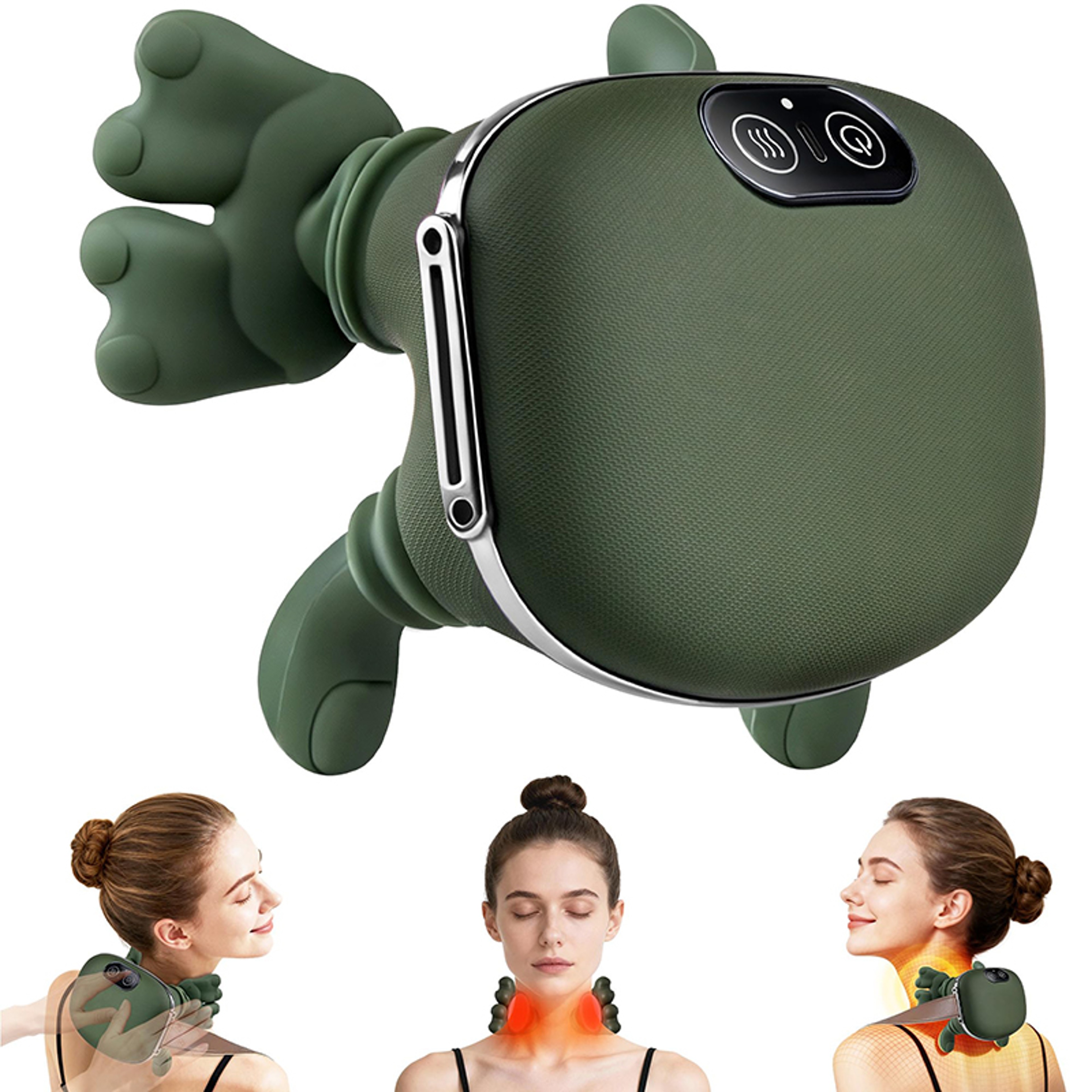 Neck Shoulder Massager Shawl Bionic Kneading Massager 3Level Modes Body Muscles Pillow 6